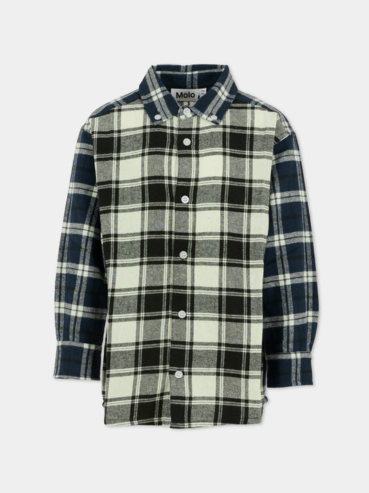 Camicia Remon multicolor per bambino,Molo,1W25C204 5977