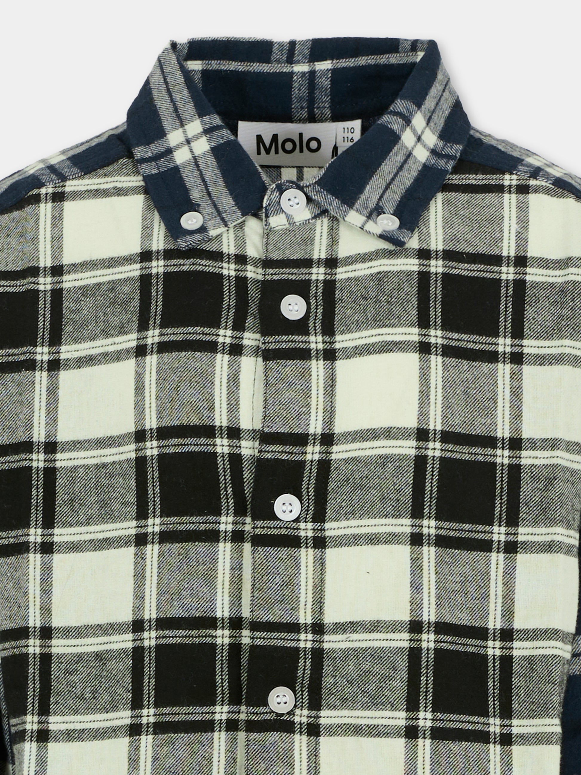 Camicia Remon multicolor per bambino,Molo,1W25C204 5977