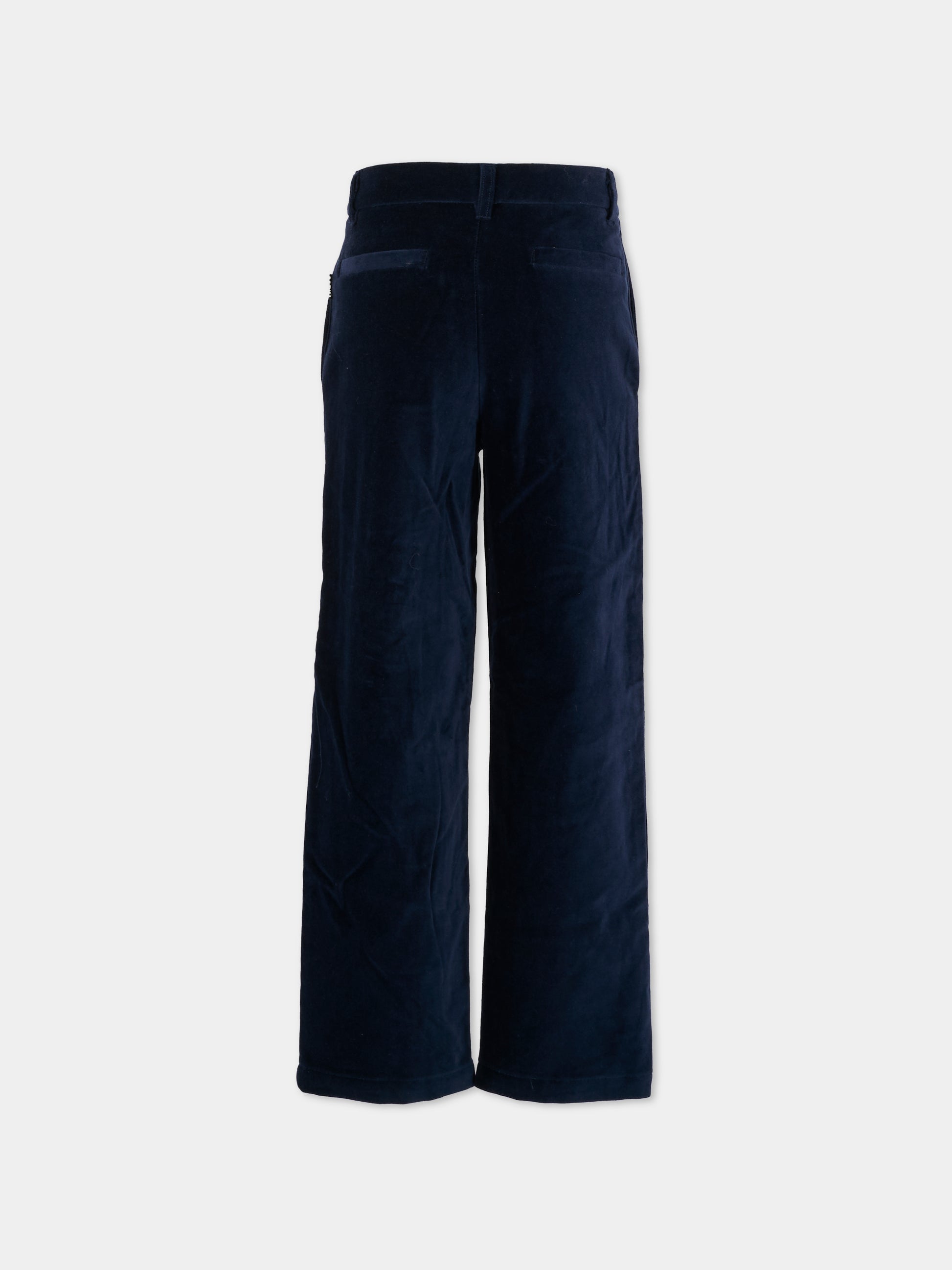 Pantaloni Adagio blu per bambino con logo,Molo,1W25I105 8552