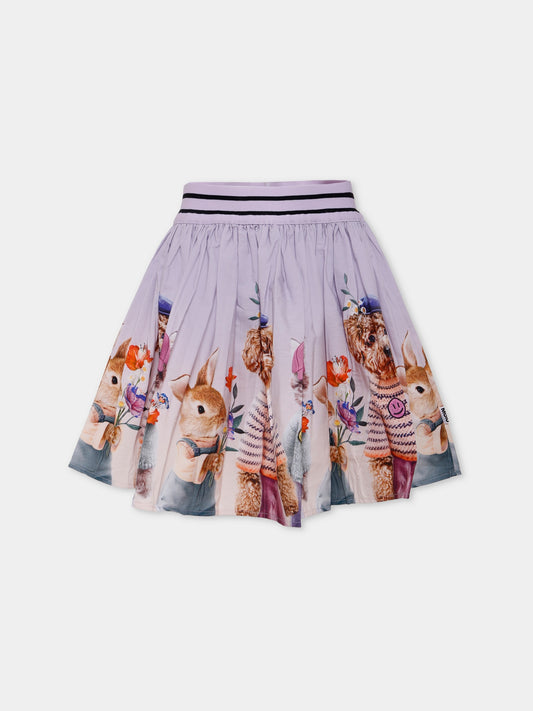 Gonna Brenda lilla per bambina con animali,Molo,2W25D128 9731