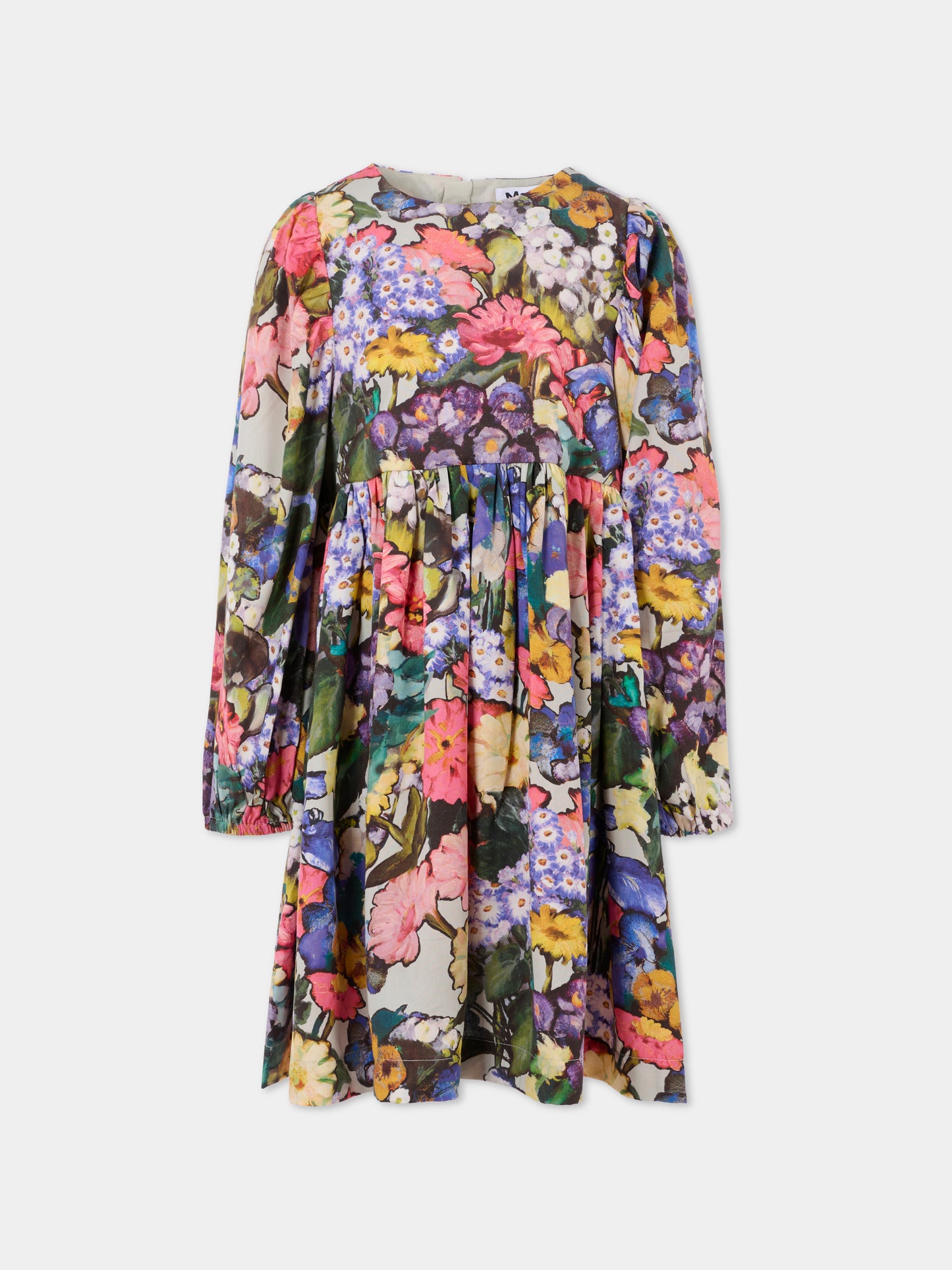 Vestito Cocos multicolor per bambina con stampa floreale,Molo,2W25E237 9384