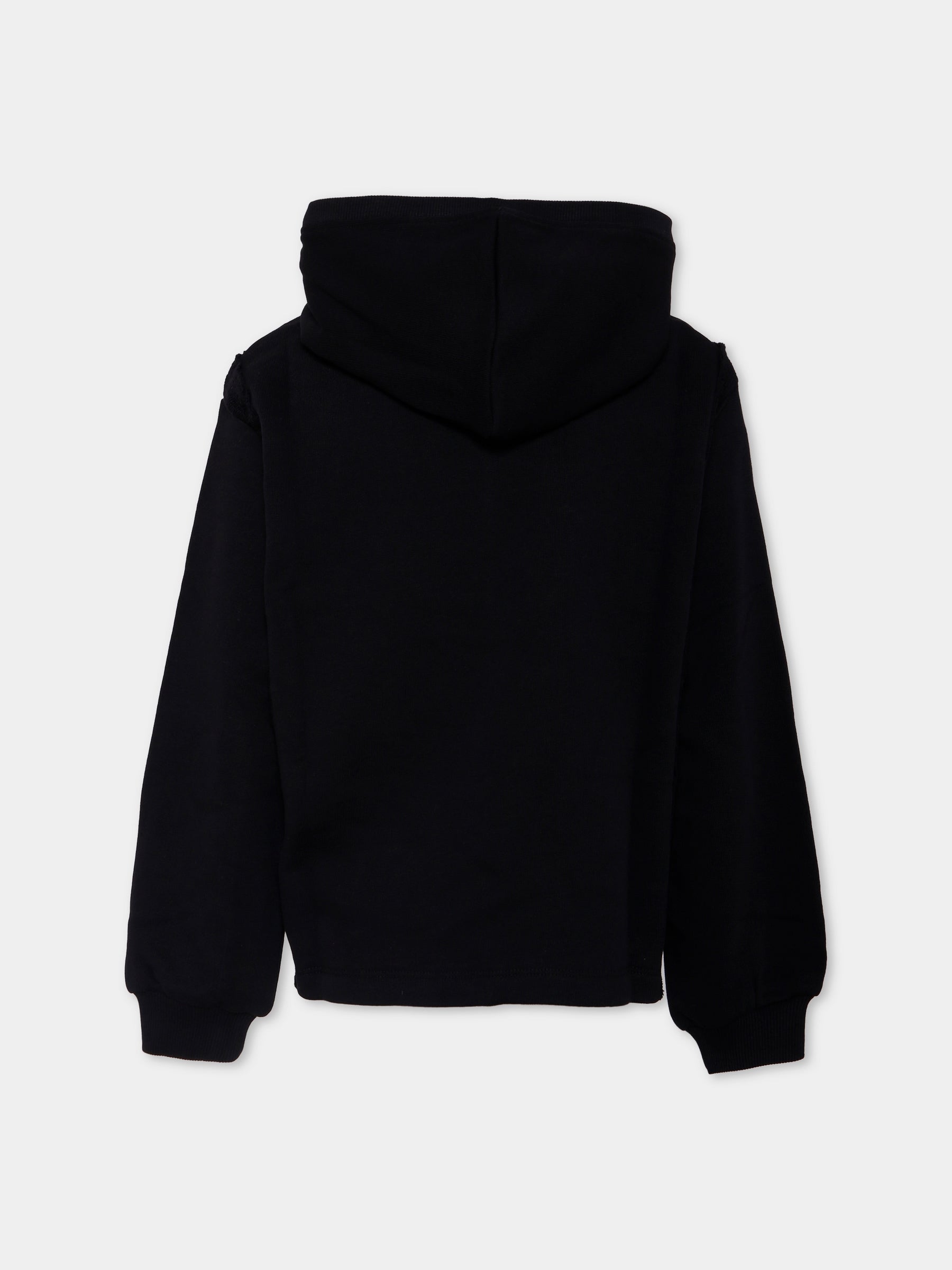 Felpa Madison nera per bambini con logo,Molo,2W25J307 0099