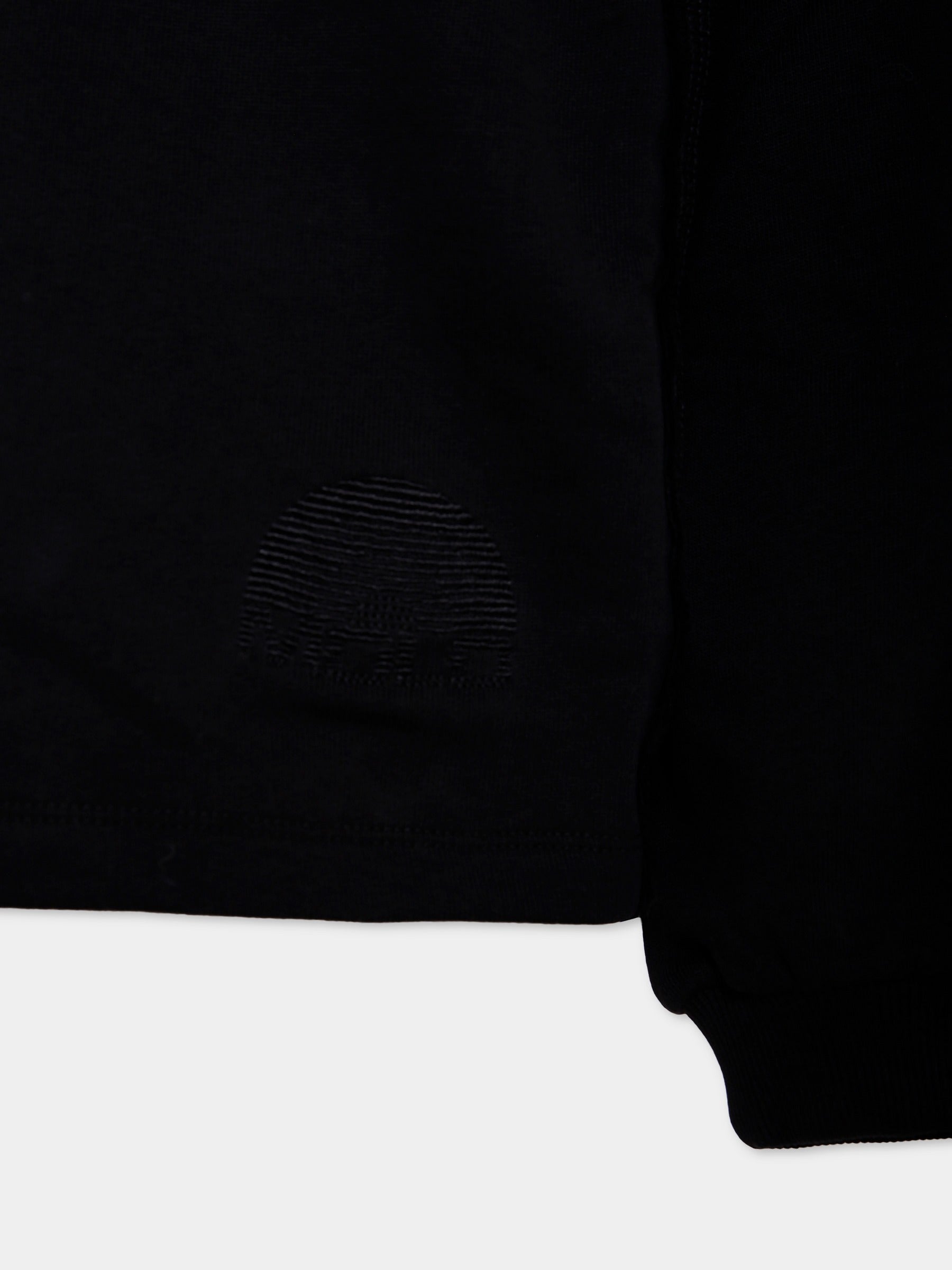 Felpa Madison nera per bambini con logo,Molo,2W25J307 0099