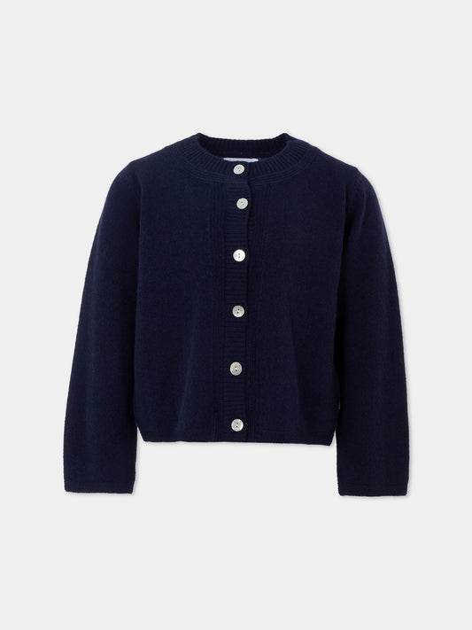 Cardigan Giovanna blu per bambina,Molo,2W25K306 8552