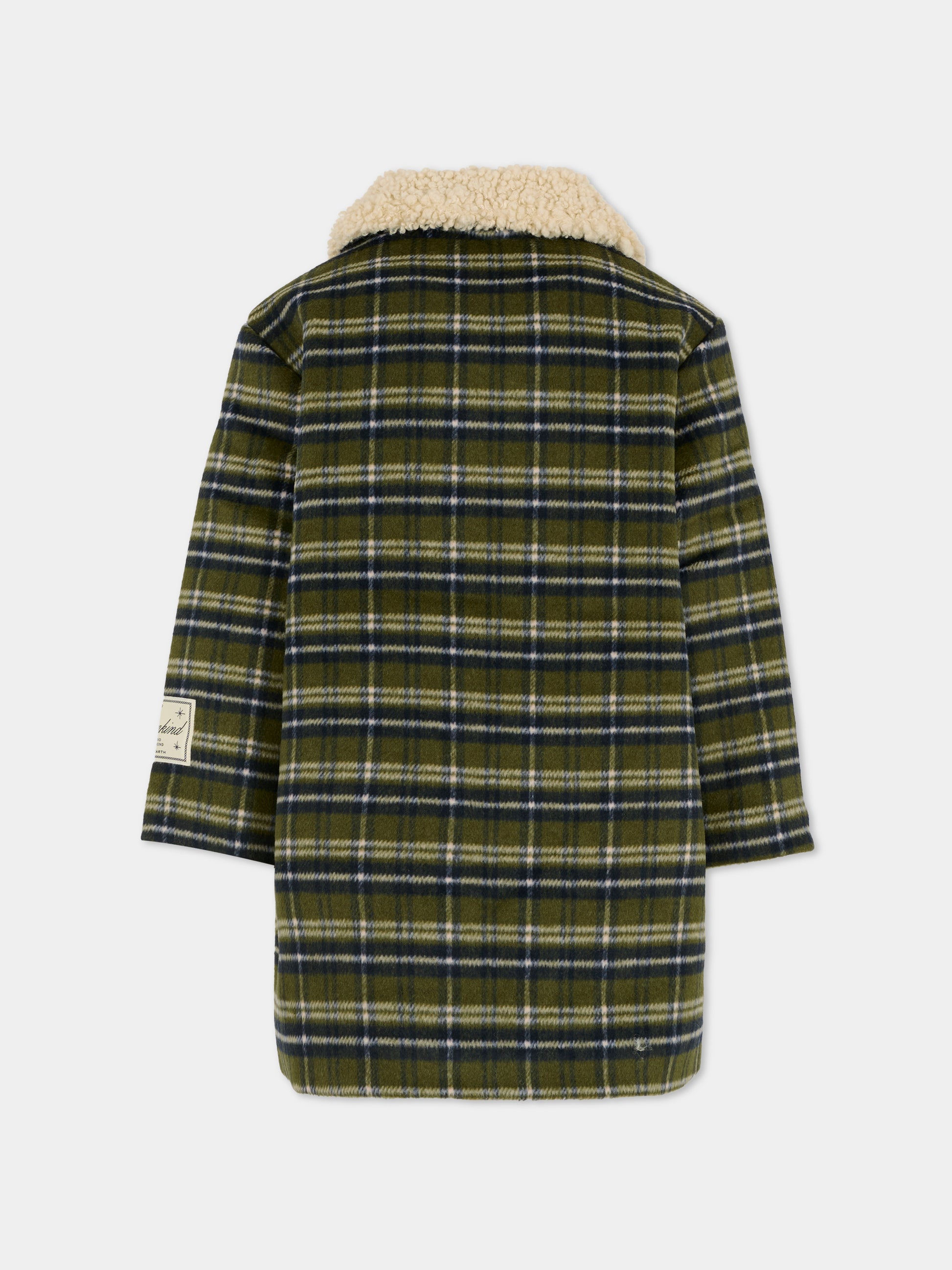 Cappotto Hope verde per bambina con patch,Molo,5W25M319 9440