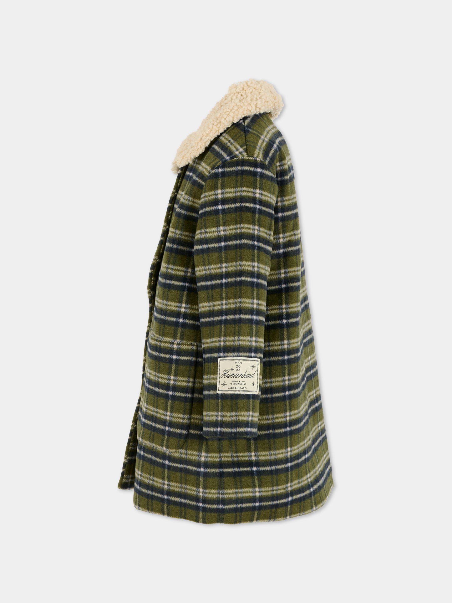 Cappotto Hope verde per bambina con patch,Molo,5W25M319 9440