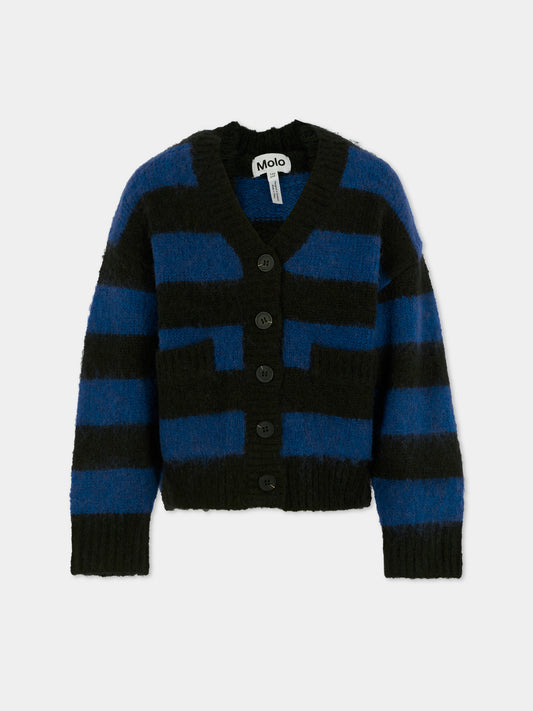 Cardigan Brutus blu per bambino,Molo,6W25K306 9451