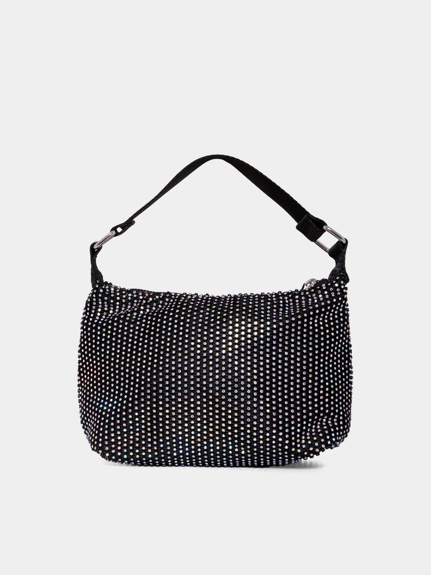 Black bag for girl with rhinestones