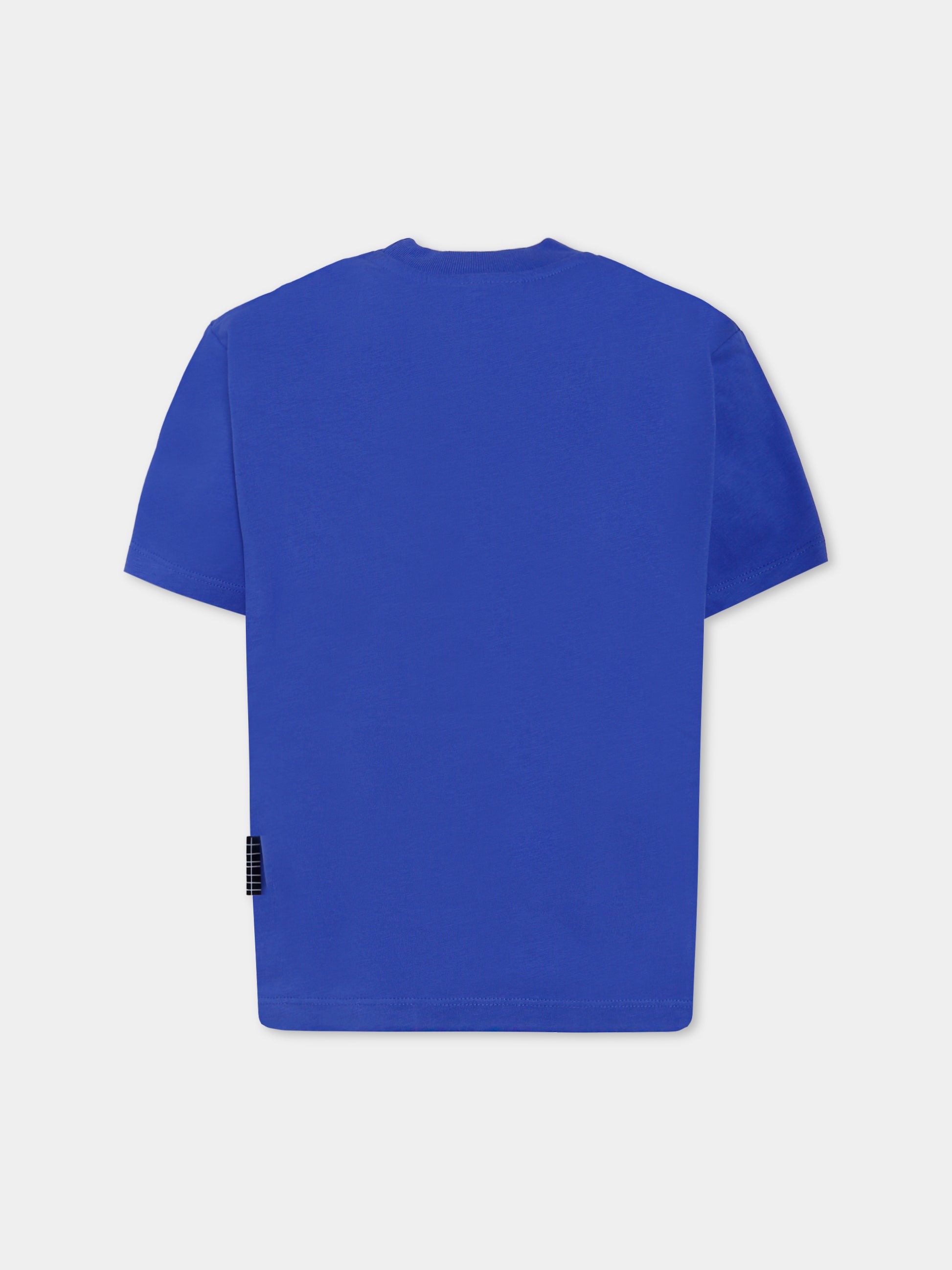 T-shirt Rodney blu per bambino con smile,Molo,1W25A205 5526