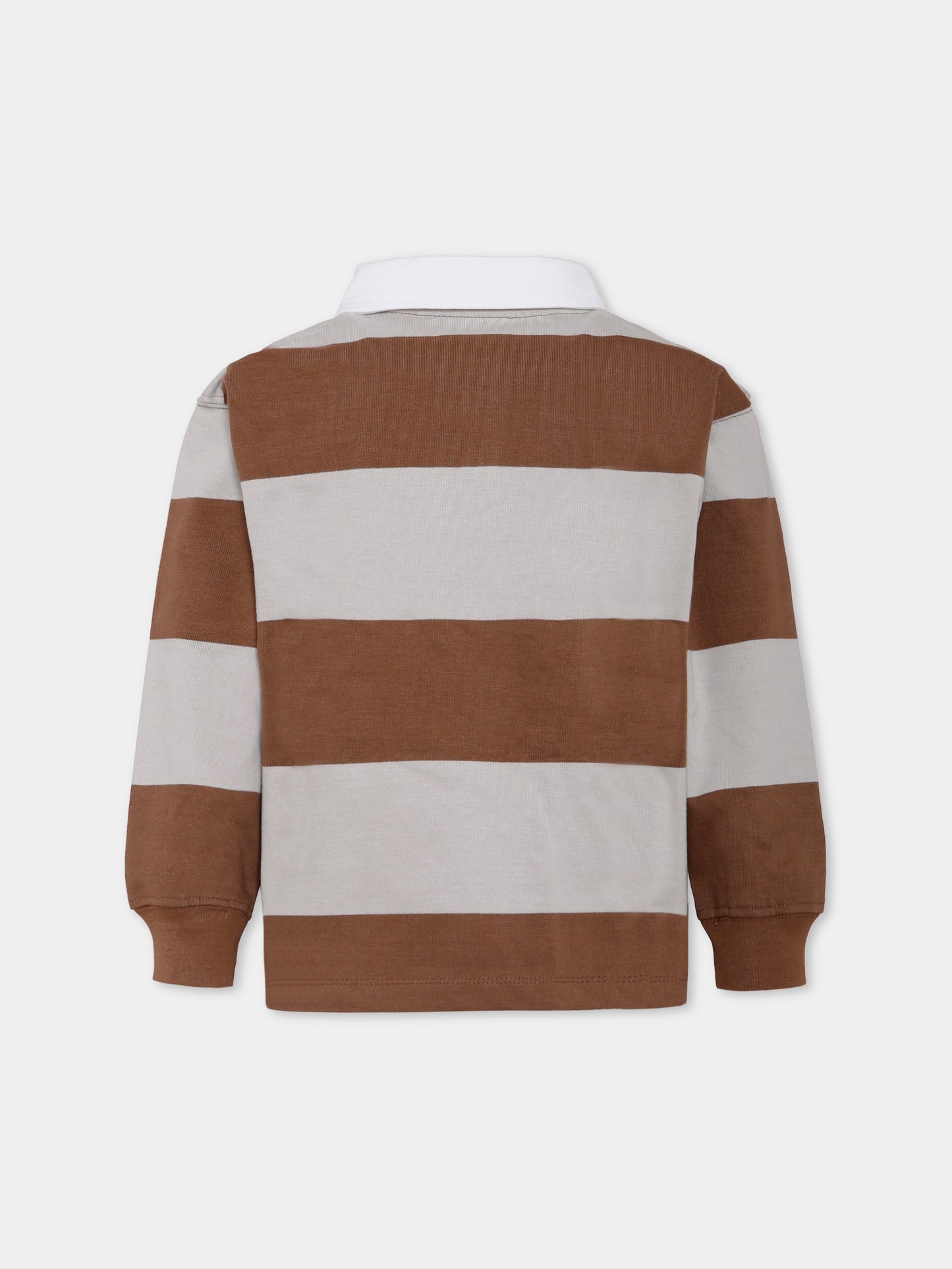 Polo Relz marrone per bambino,Molo,1W25A401 4961