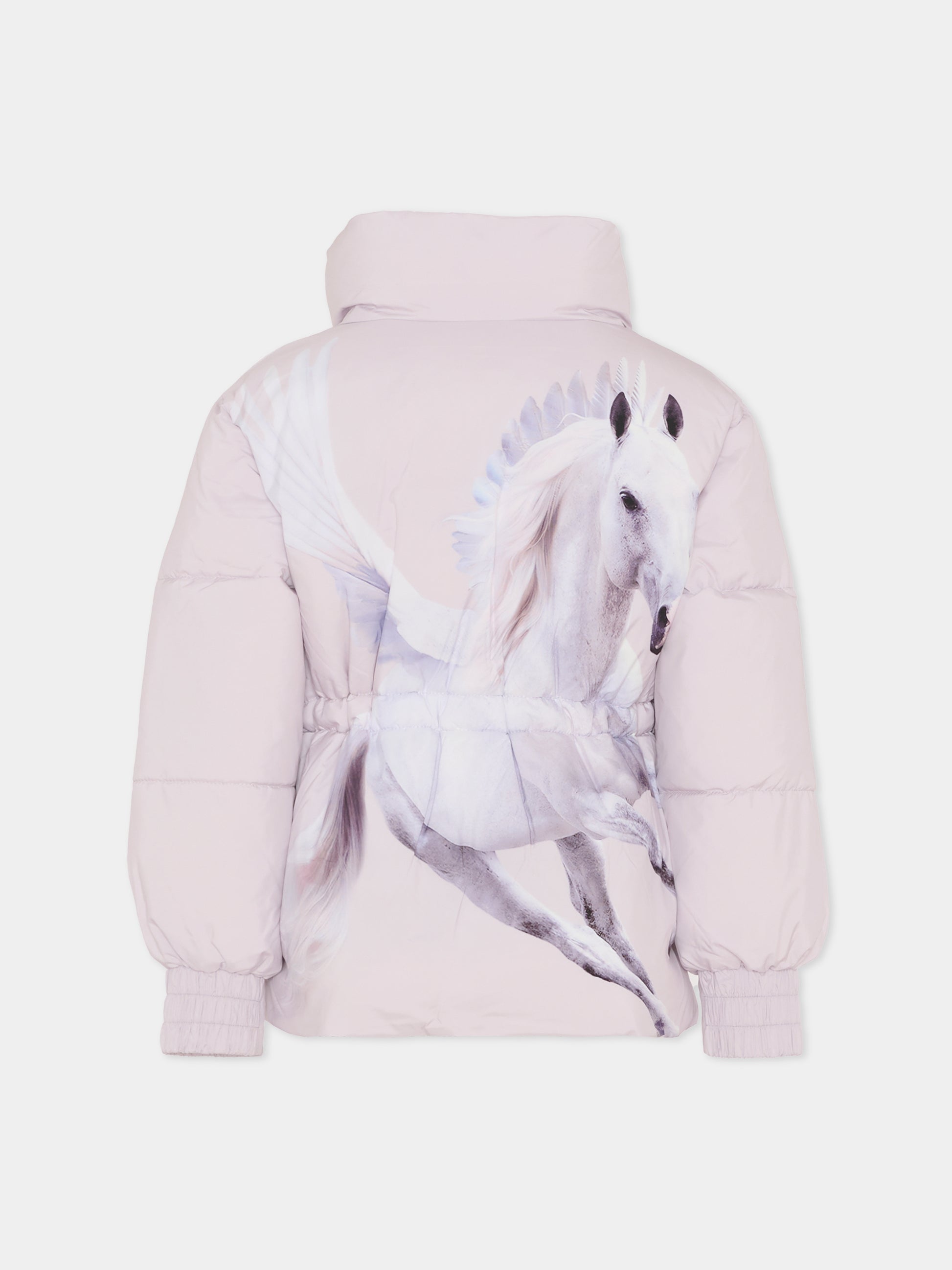 Piumino Hally lilla per bambina con unicorno,Molo,5W25M303 5559