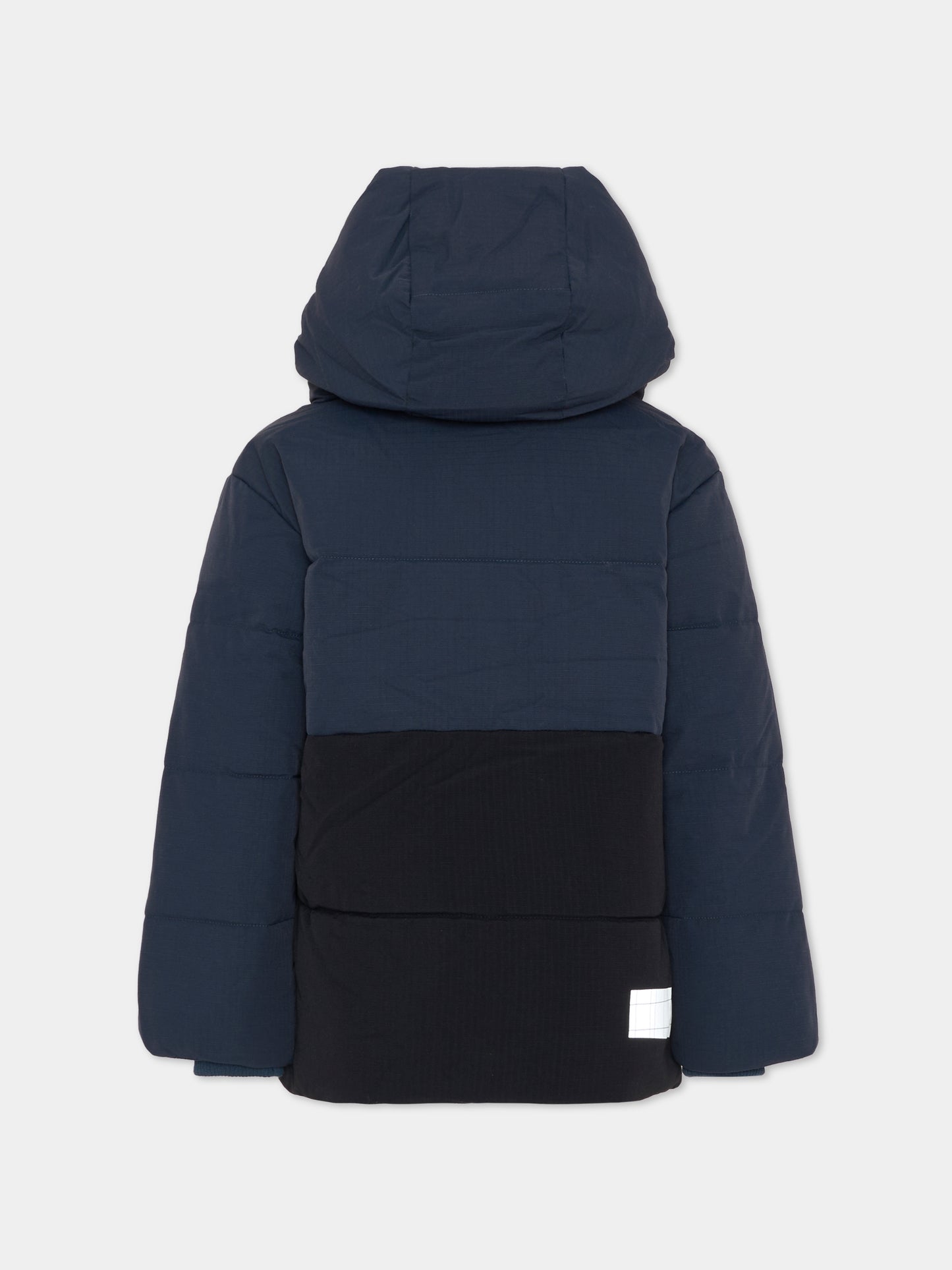 Piumino Hilo blu per bambino con logo,Molo,5W25M305 8753