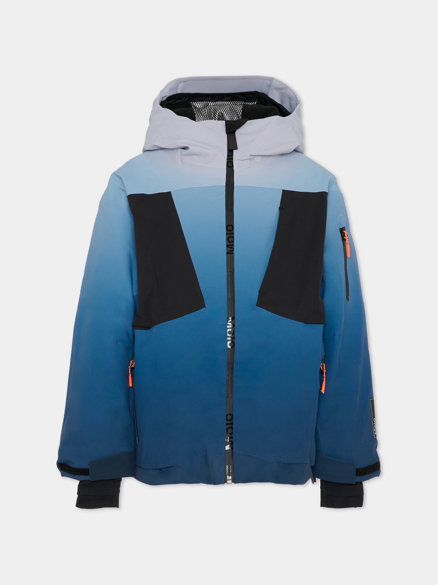 Piumino da neve Alpine blu per bambino con logo,Molo,5W25M313 4946