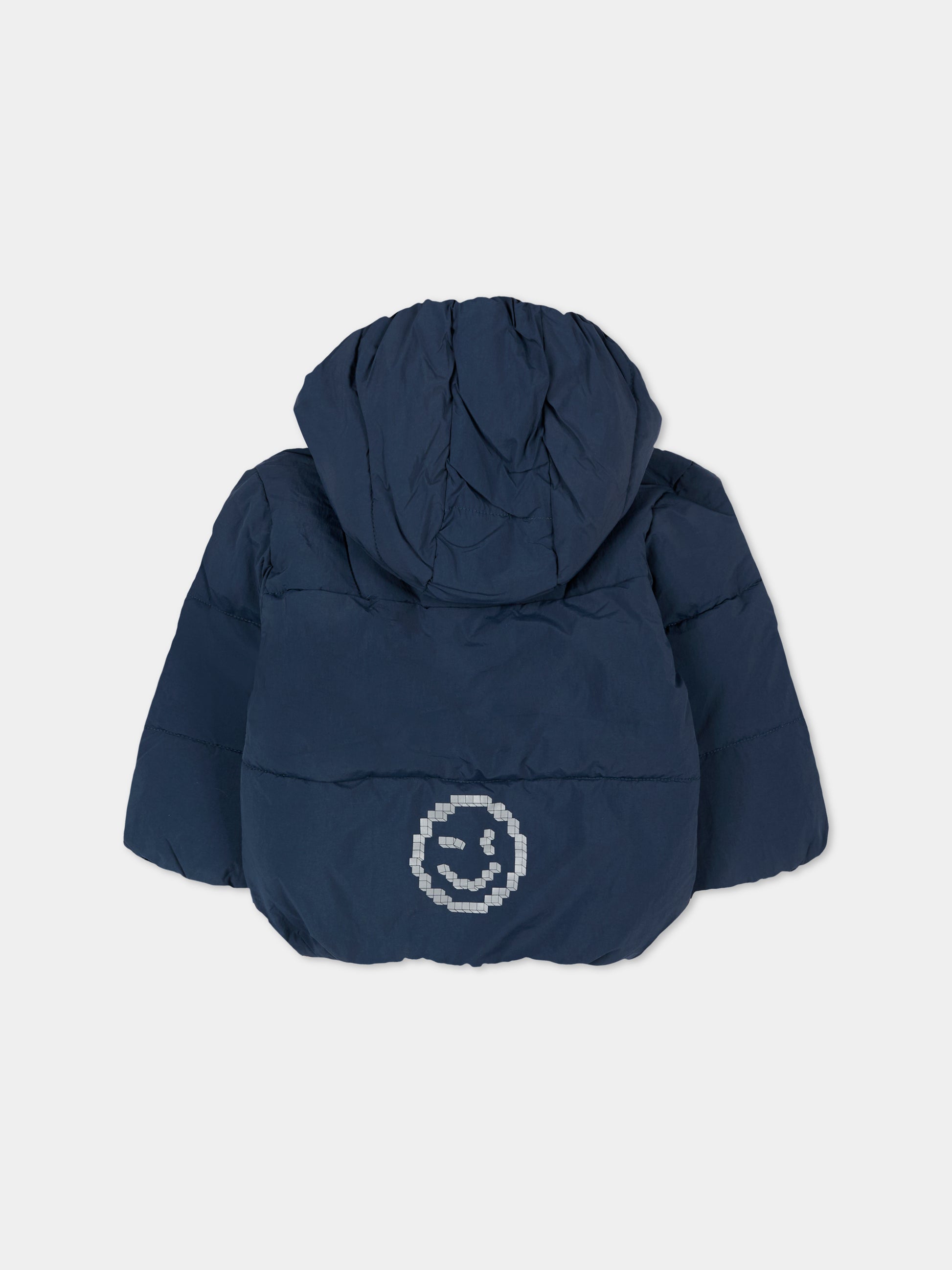 Piumino Harpo blu per neonato con smile,Molo,5W25M318 8753