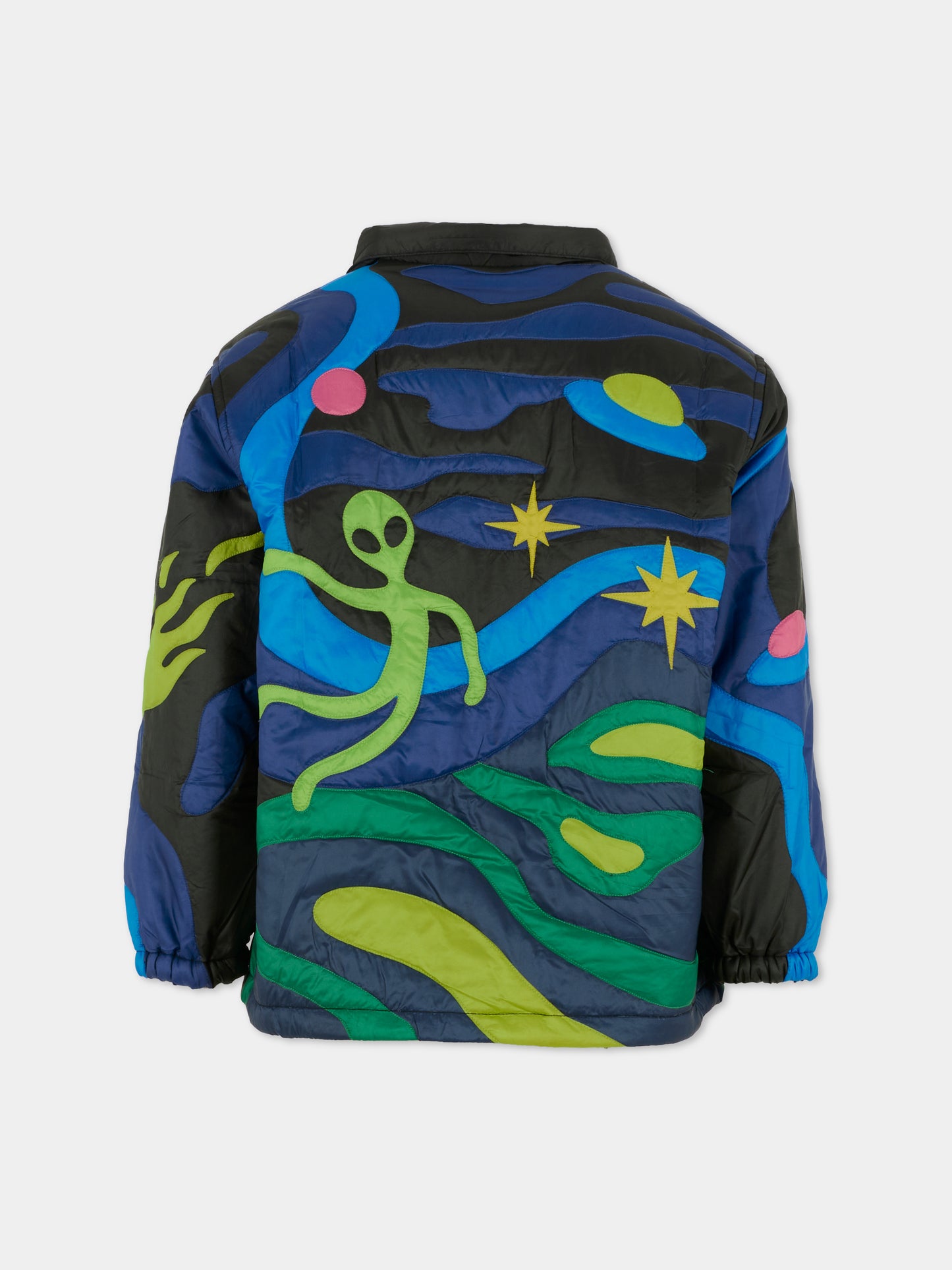 Piumino Haraldur nero per bambino con alieno,Molo,5W25M324 9610