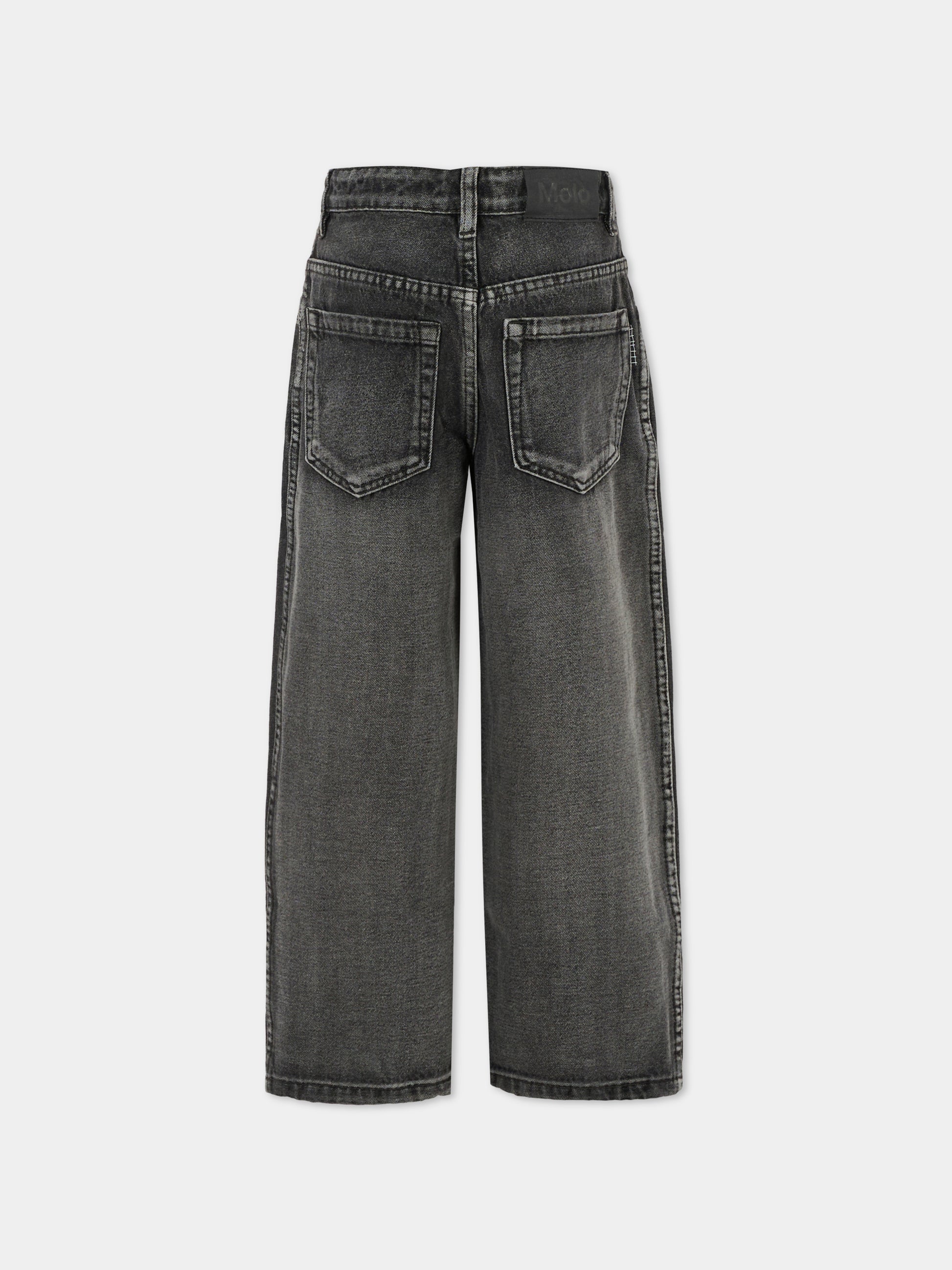 Jeans Aiden grigi per bambini,Molo,6W25I105 9398