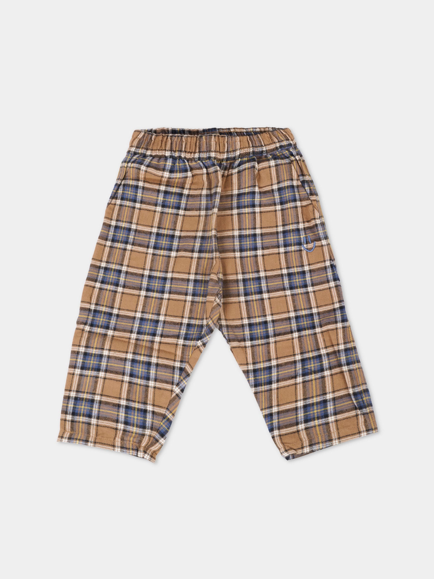 Pantaloni marroni per neonato con smile,Molo,6W25I111 5981