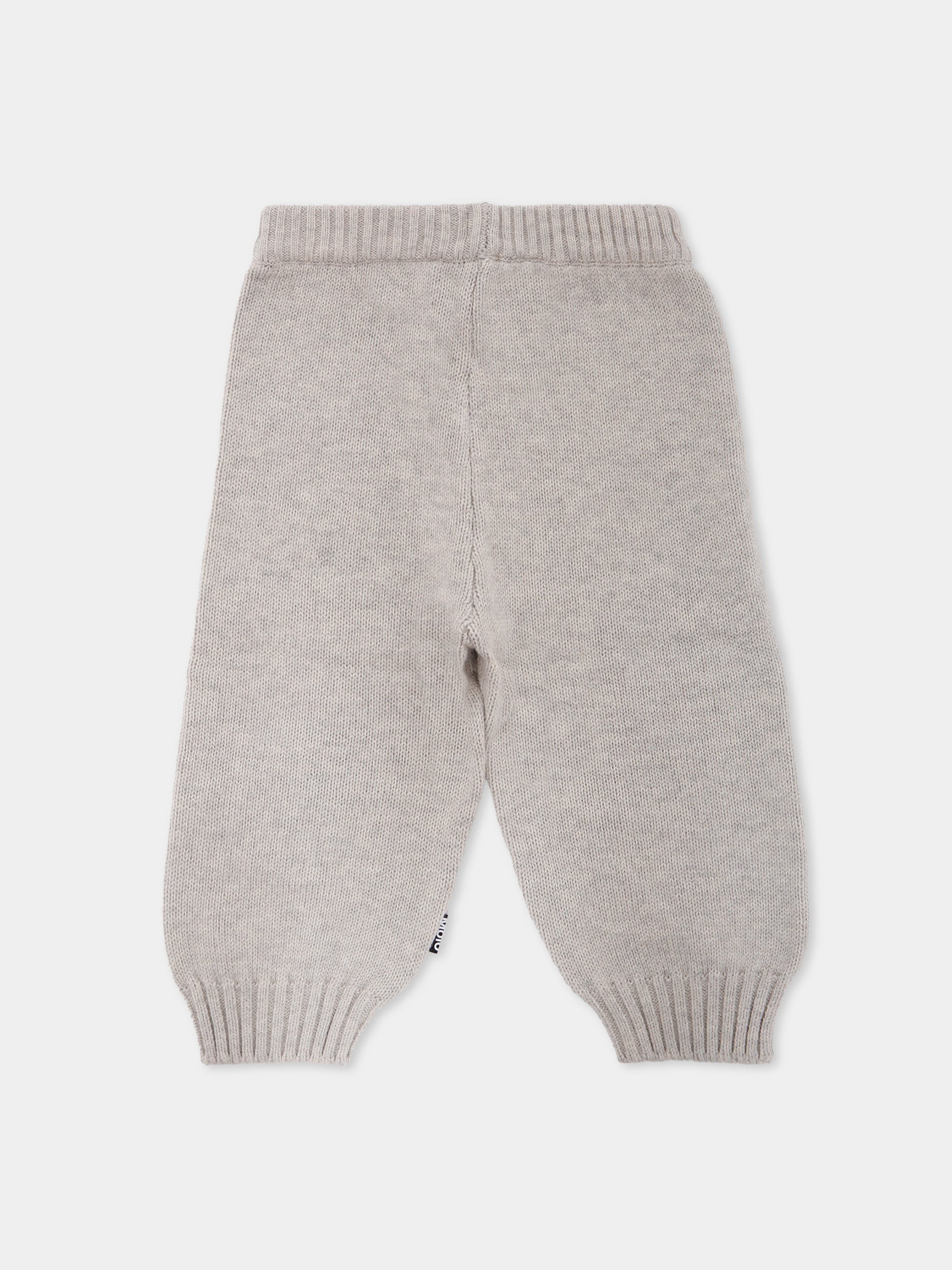 Pantaloni Sol beige per neonati con mani,Molo,6W25I206 9618