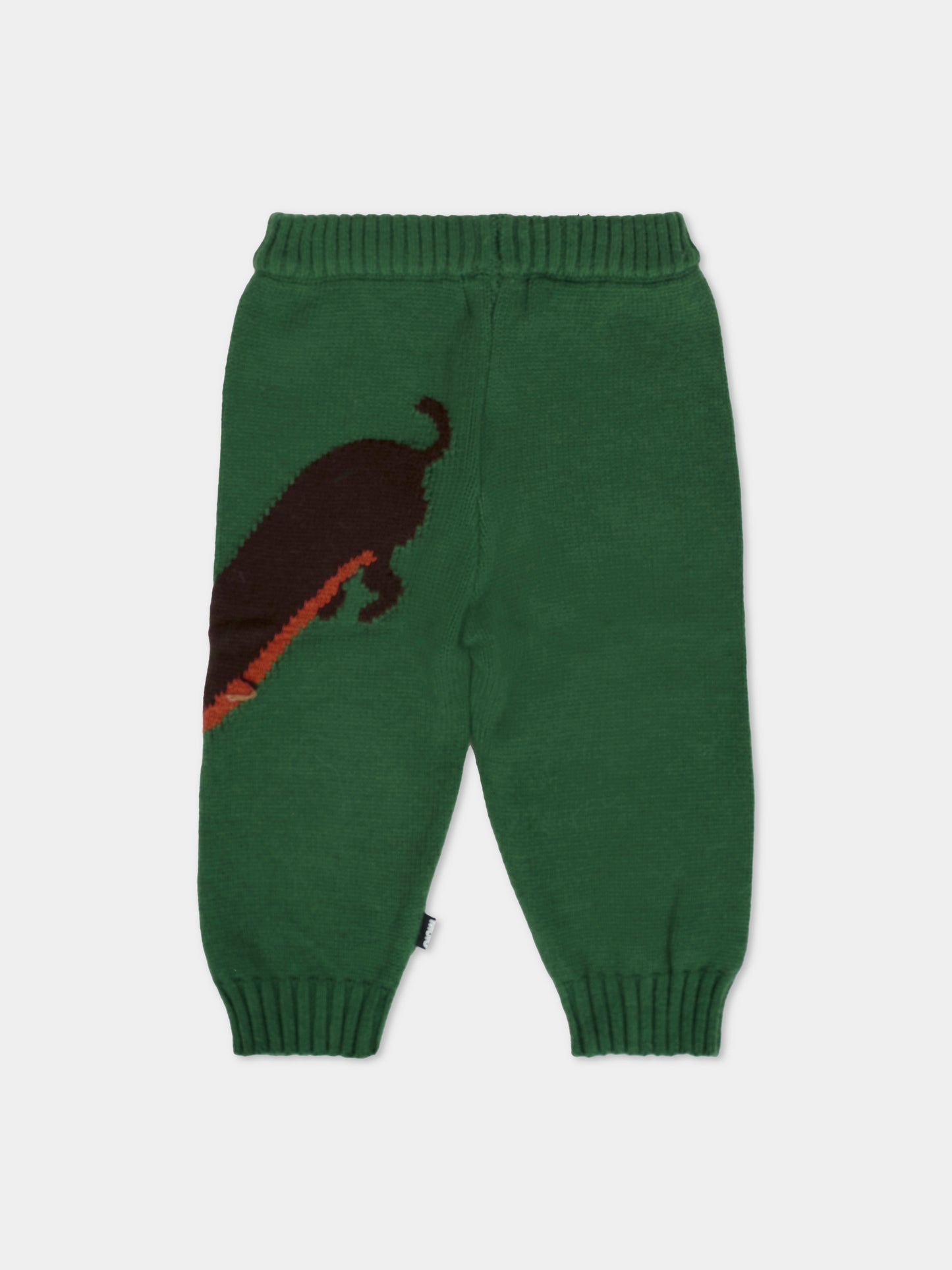 Pantaloni Sol verdi per neonati con cane,Molo,6W25I206 9666