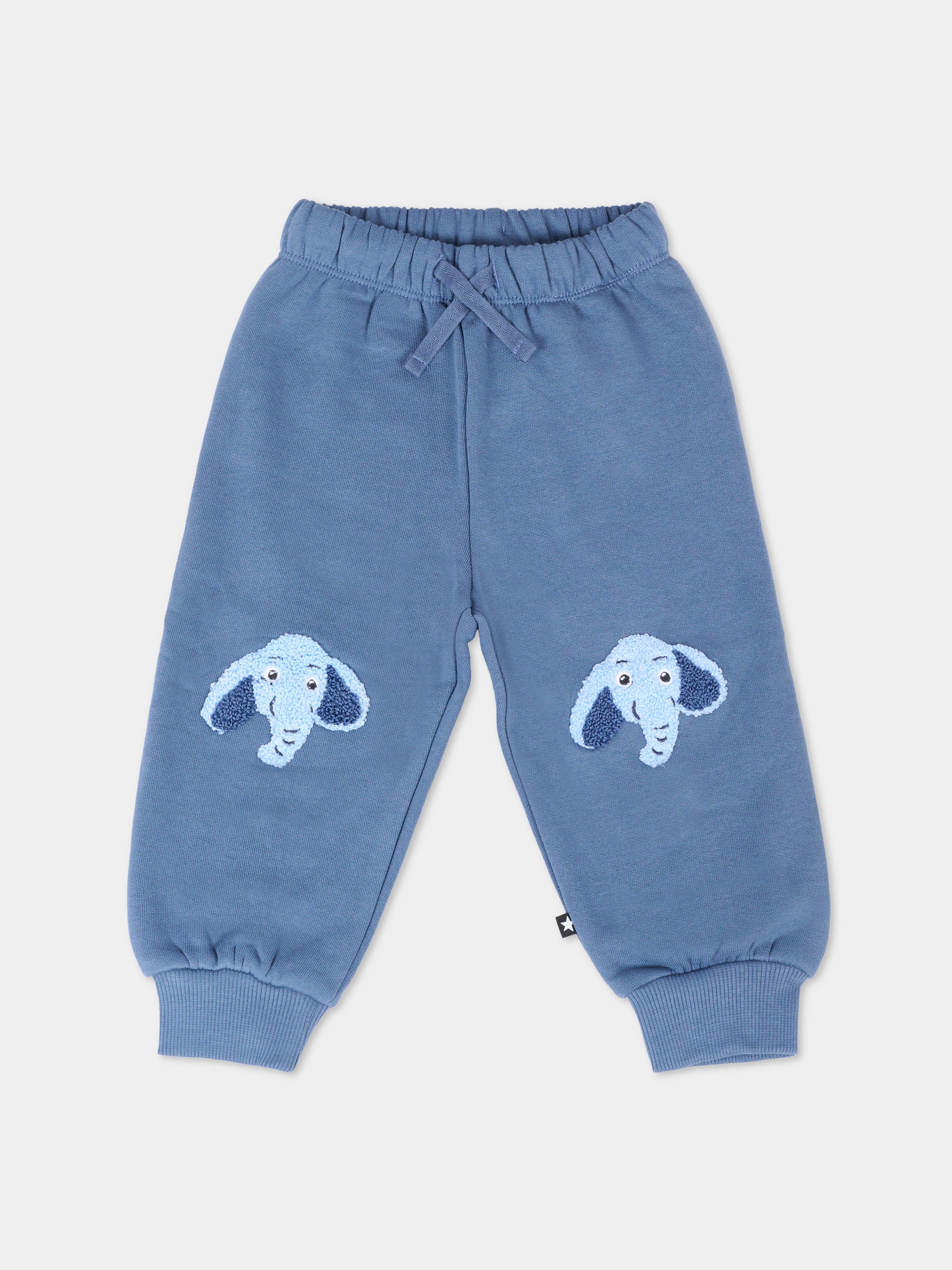 Pantaloni Simeon blu per neonato con elefante,Molo,6W25I215 9761