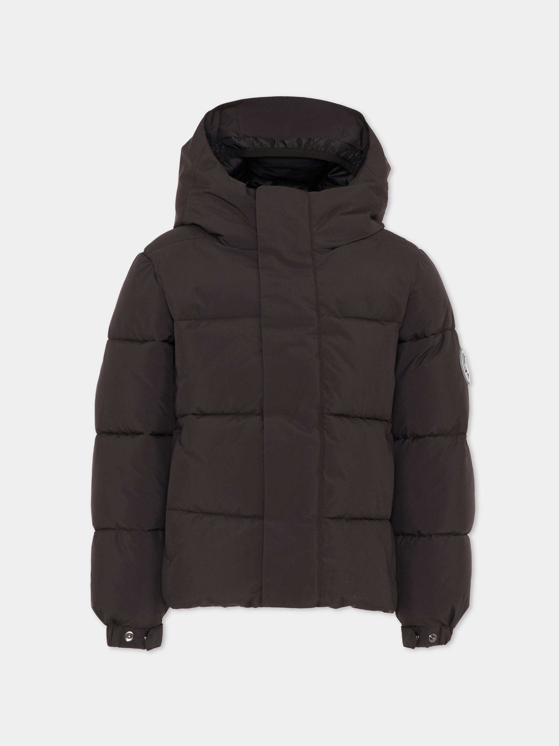 Piumino Ber marrone per bambino con logo,Save The Duck Kids,P31888B LEAF21 40009