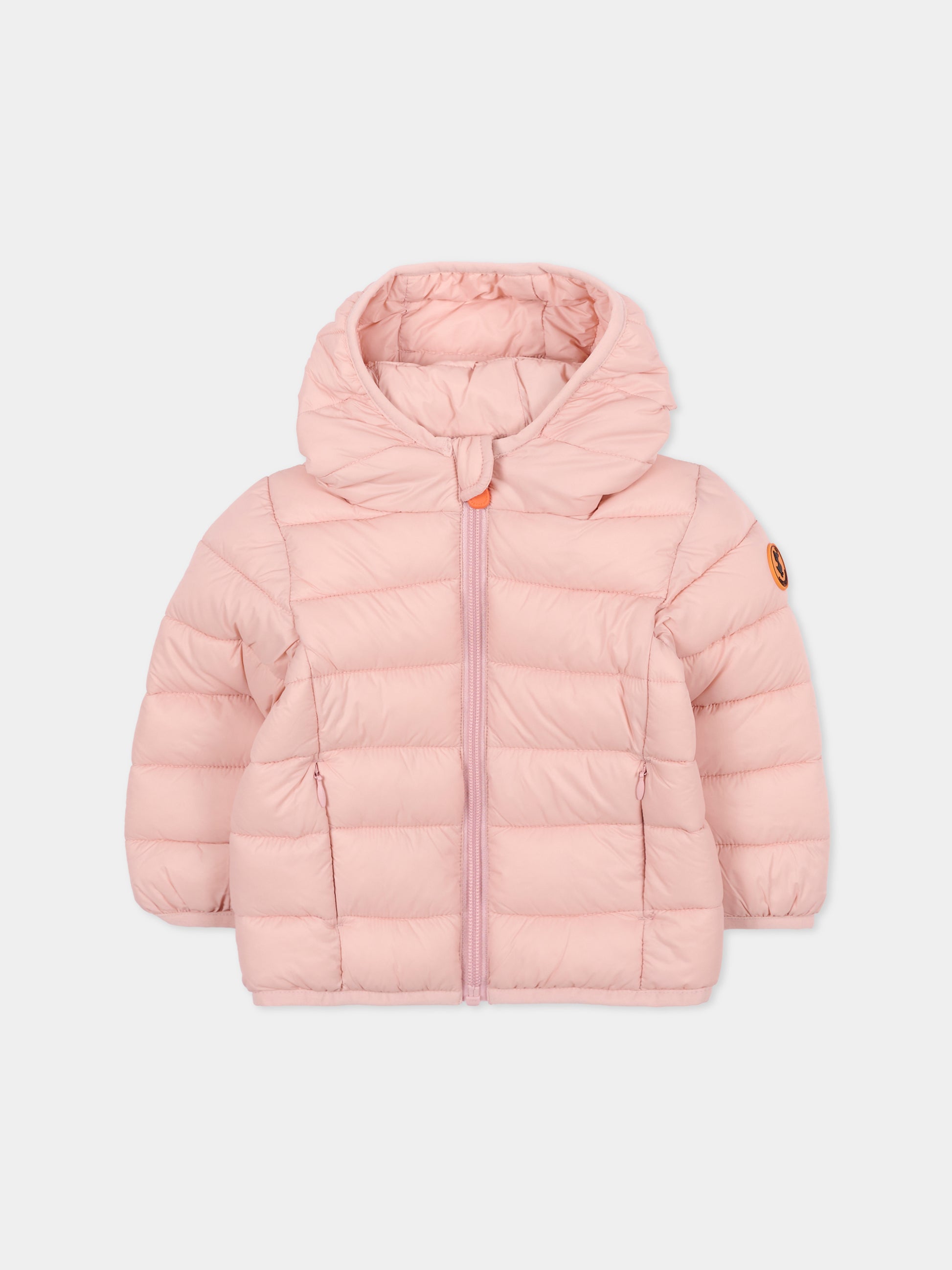 Piumino Wally rosa per neonata con logo,Save The Duck Kids,I30003X GIGA21 80007