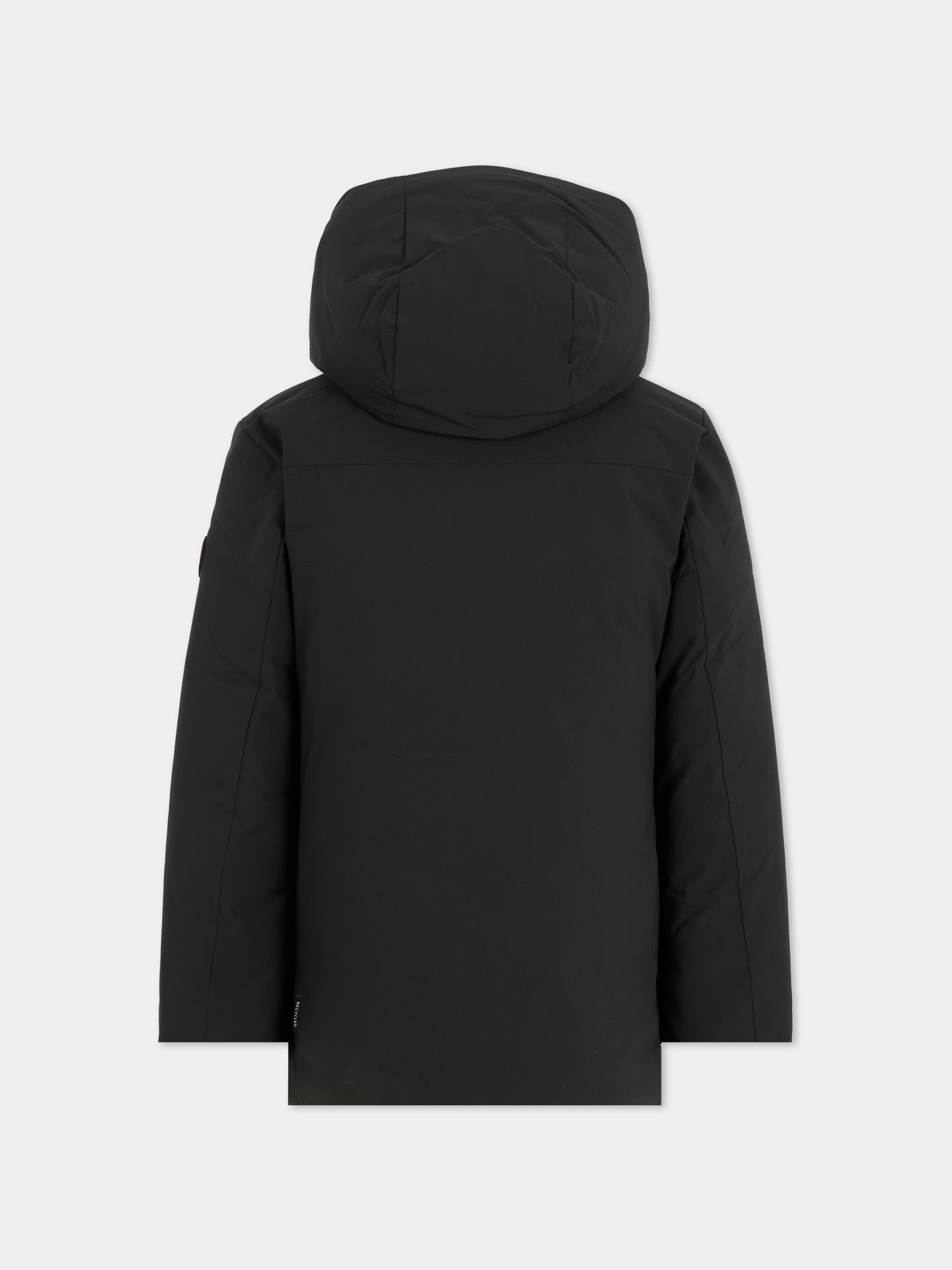 Piumino Albi nero per bambino con logo,Save The Duck Kids,J41447B MATT21 10000