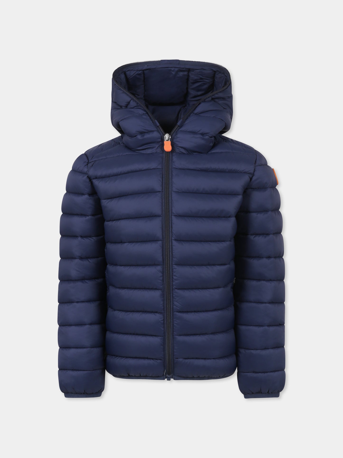 Piumino Lily blu per bambino con logo,Save The Duck Kids,J32310G GIGA19 90000