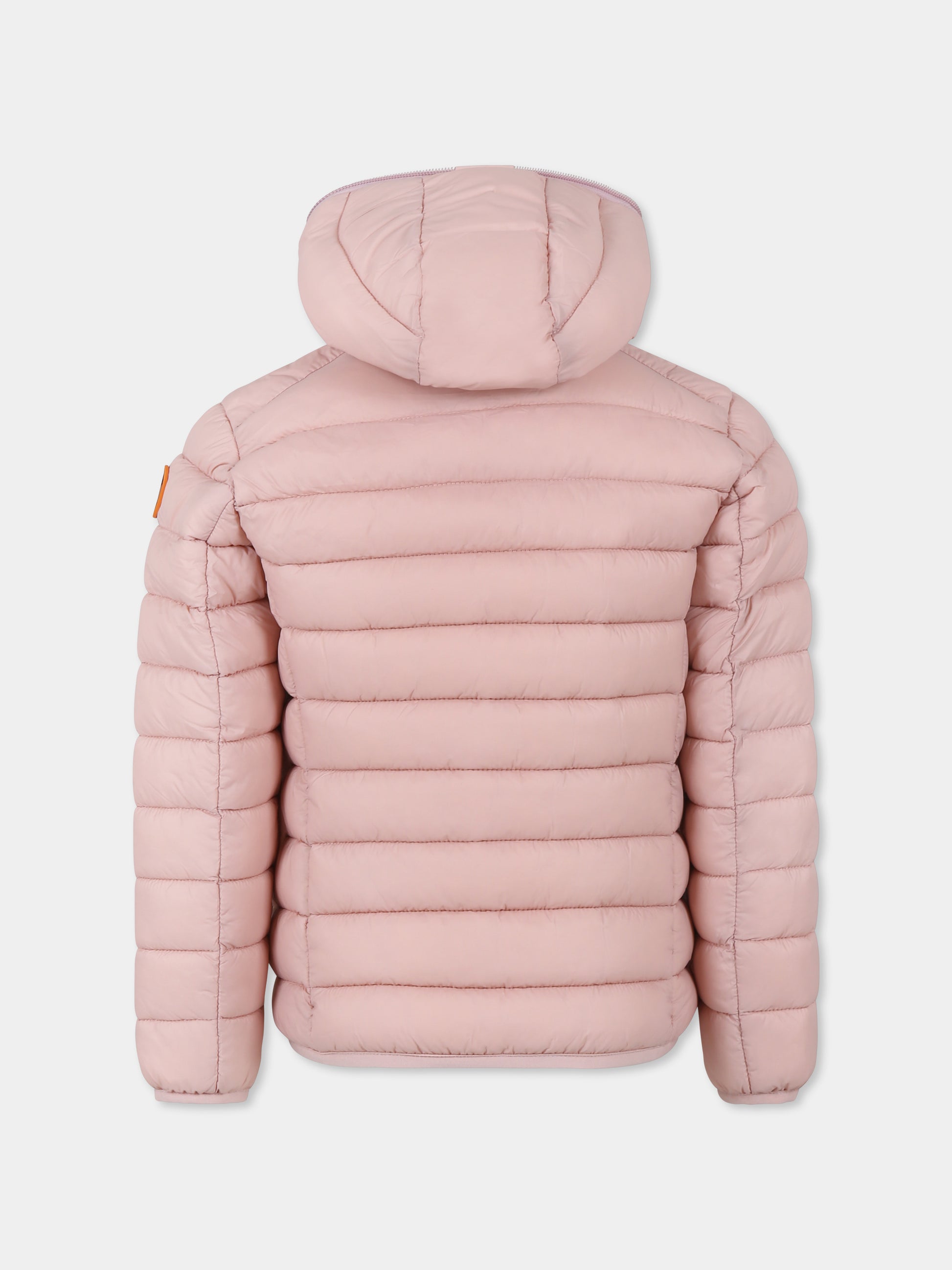 Piumino Lily rosa per bambina con logo,Save The Duck Kids,J32310G GIGA19 80007