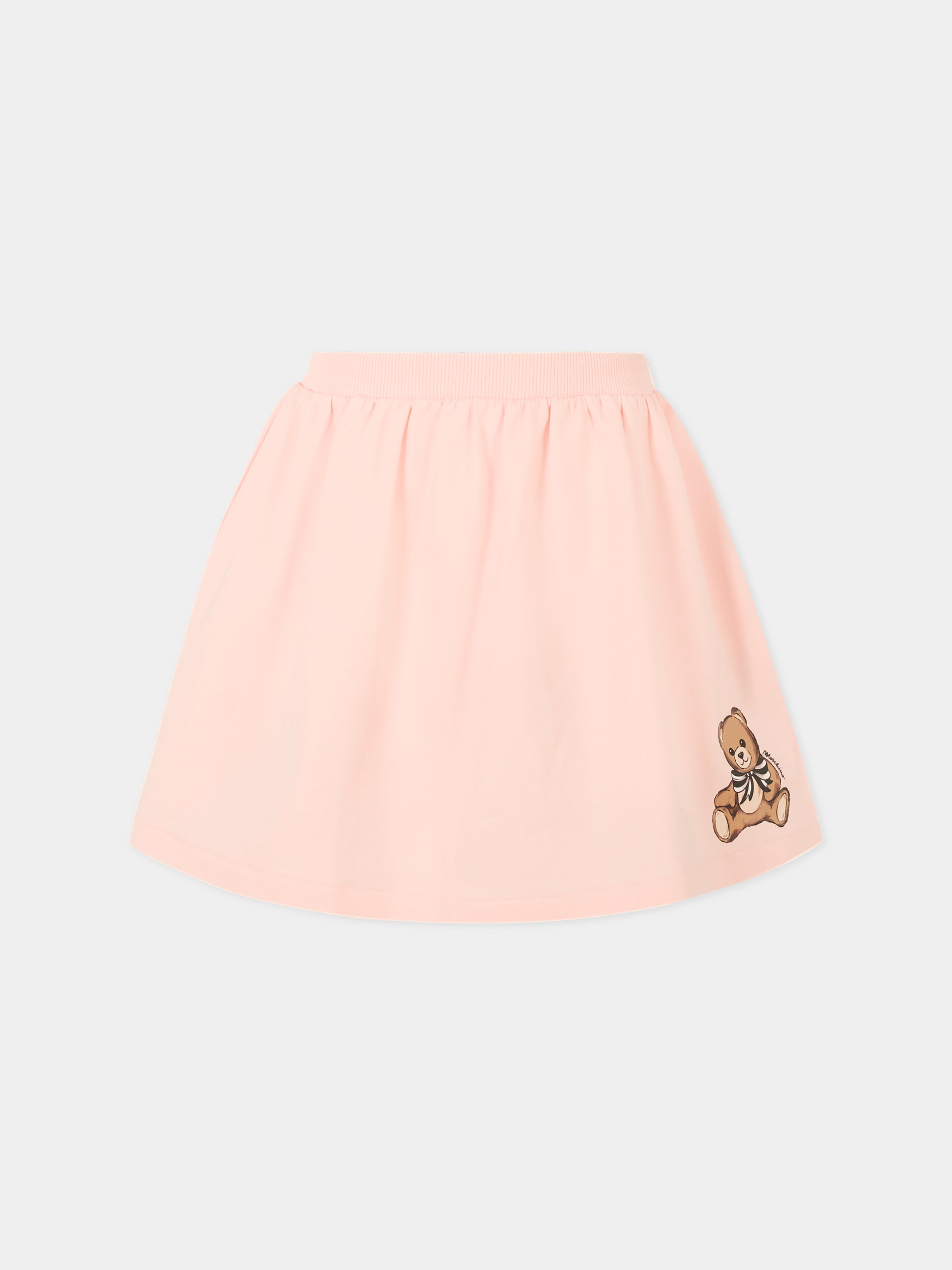 Gonna rosa per bambina con Teddy Bear,Moschino Kids,HDJ03X LDA16 50209