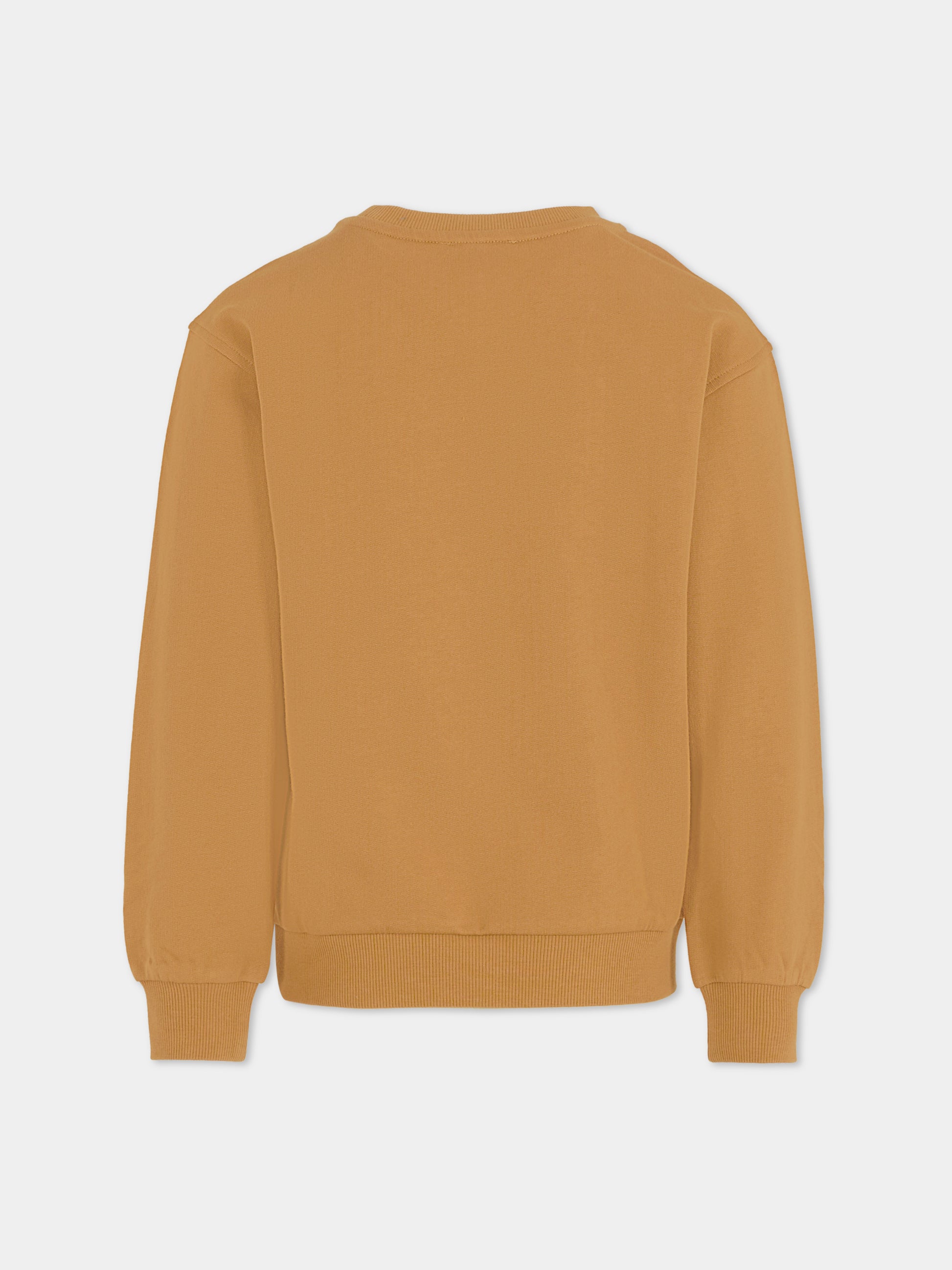 Felpa marrone per bambini con Teddy Bear,Moschino Kids,HUF095 LCA60 20351