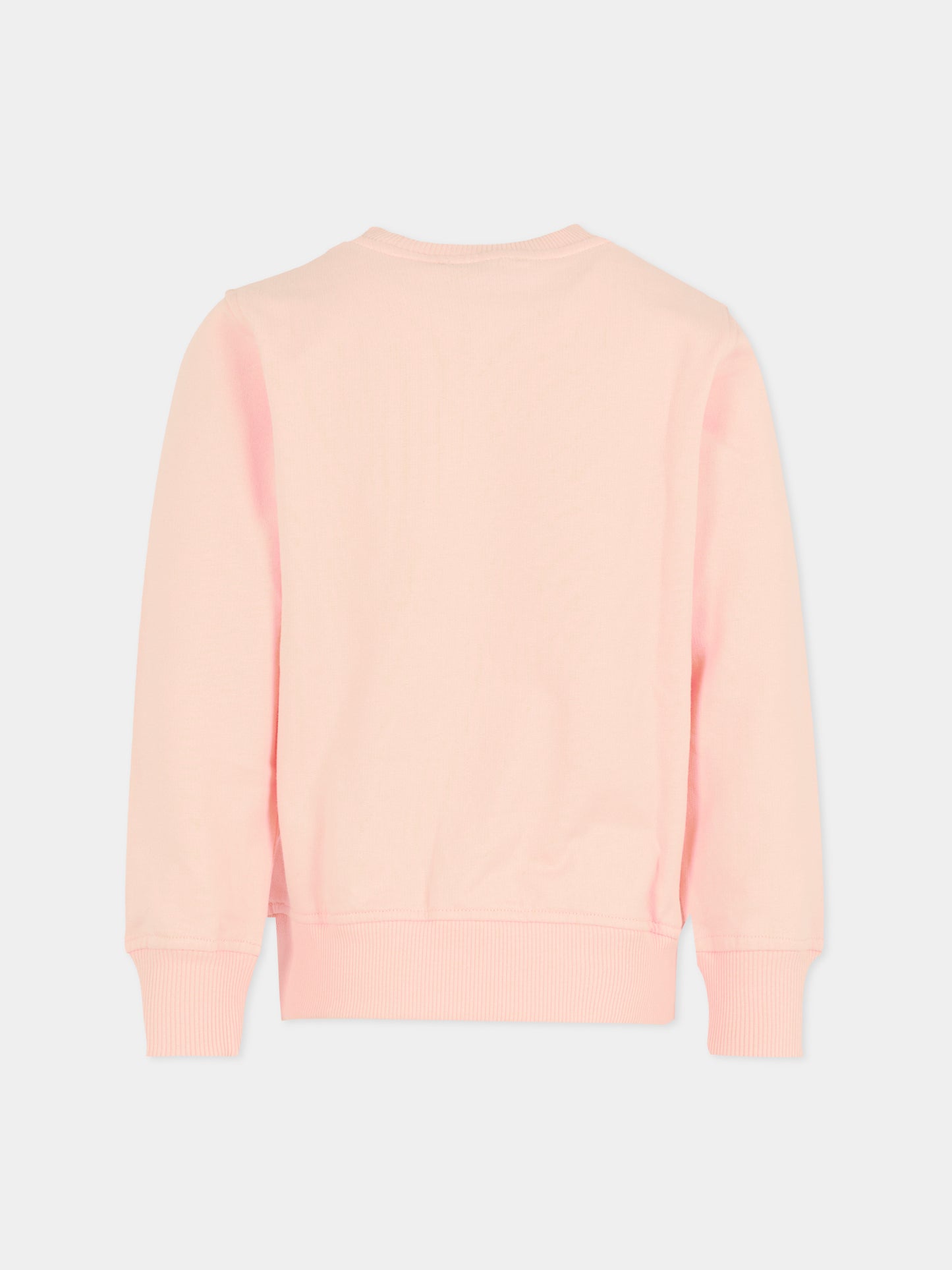 Felpa rosa per bambina con Teddy Bear,Moschino Kids,HPF08V LCA83 50209