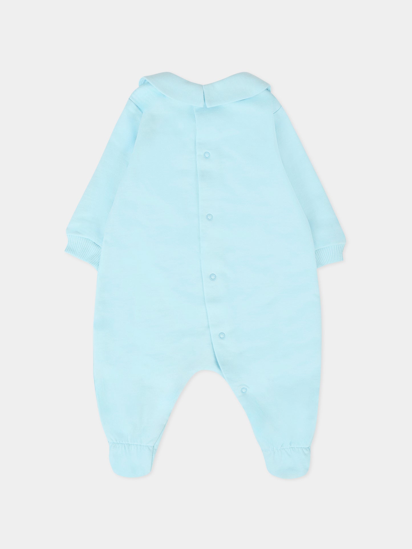 Set tutine celeste per neonato con Teddy Bear,Moschino Kids,MMY08B LCA40 40304