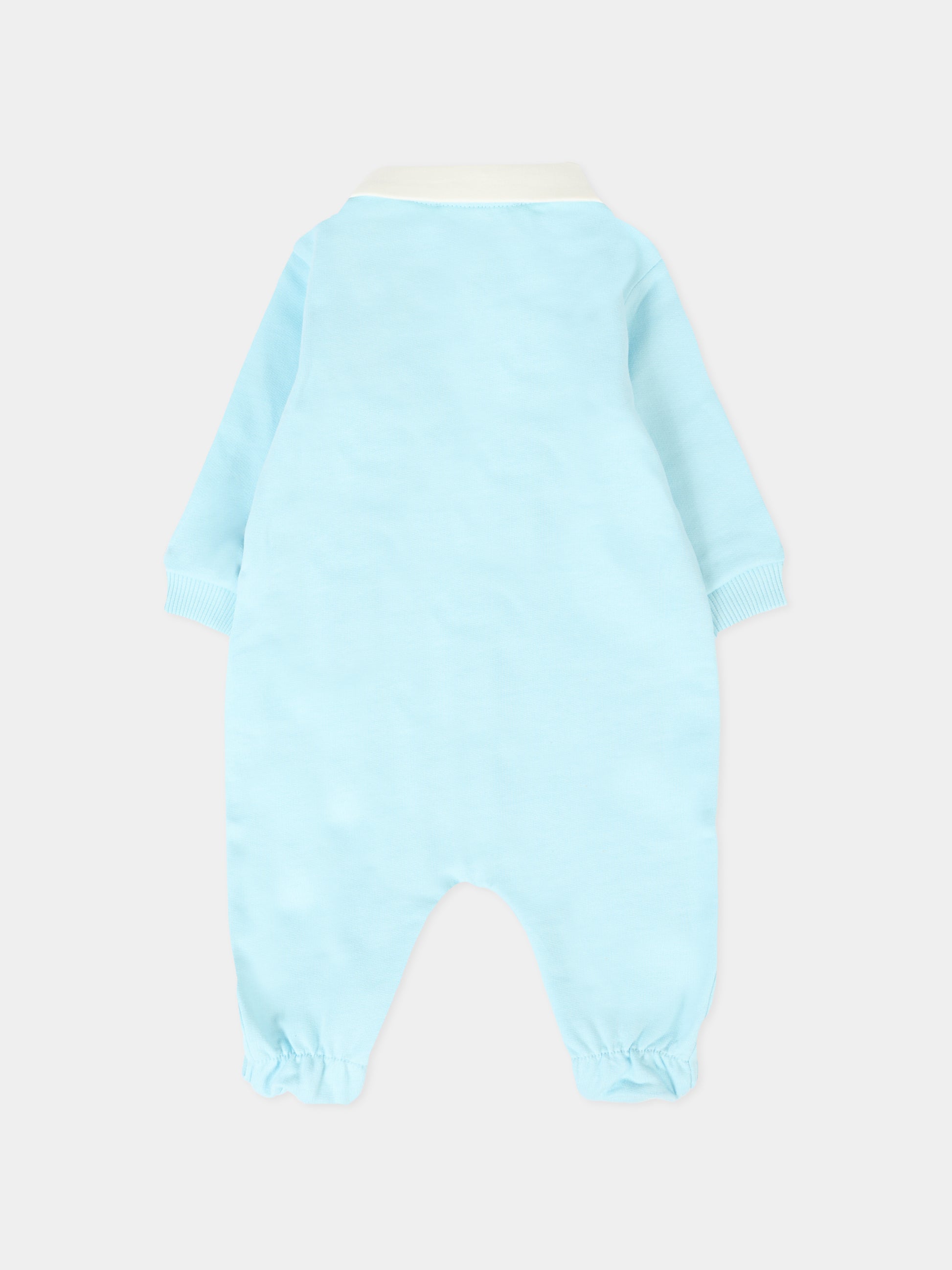 Tutina celeste per neonato con Teddy Bear,Moschino Kids,MMY08C LCA63 40304