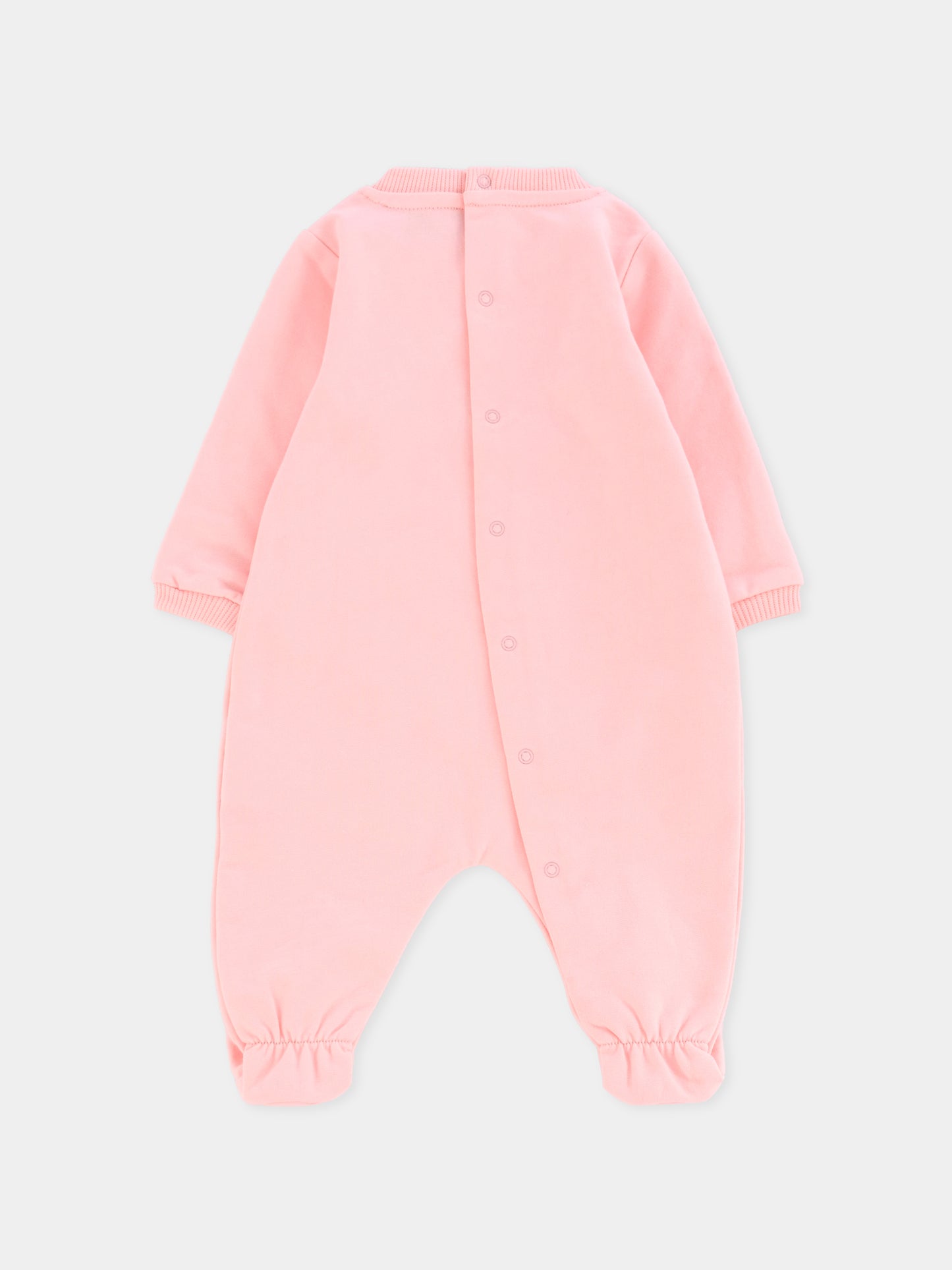 Tutina rosa per neonata con Teddy Bear,Moschino Kids,MNY05L LCA40 50209