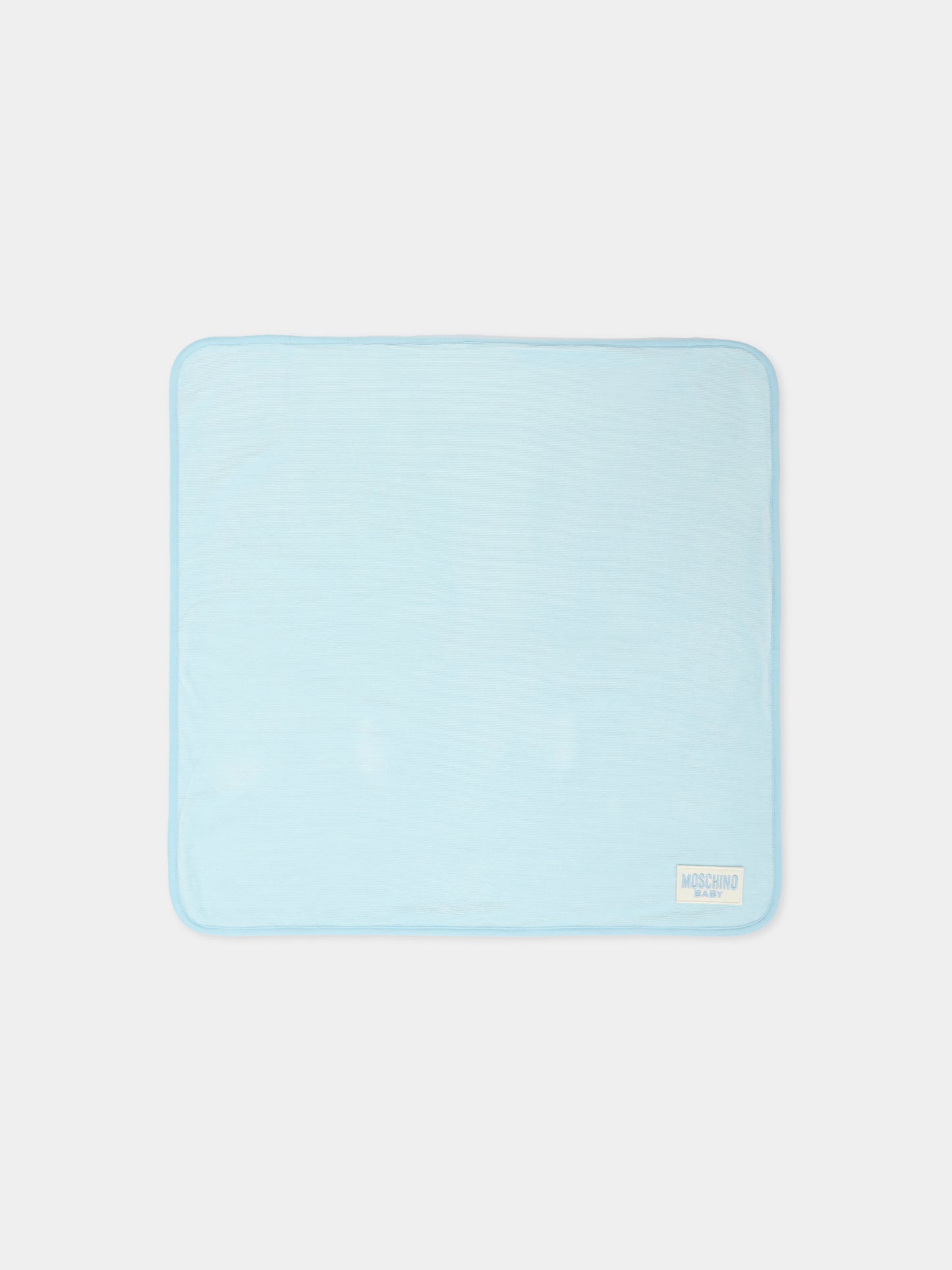 Coperta celeste per neonato con Teddy Bear,Moschino Kids,MPB00F LGA27 40304