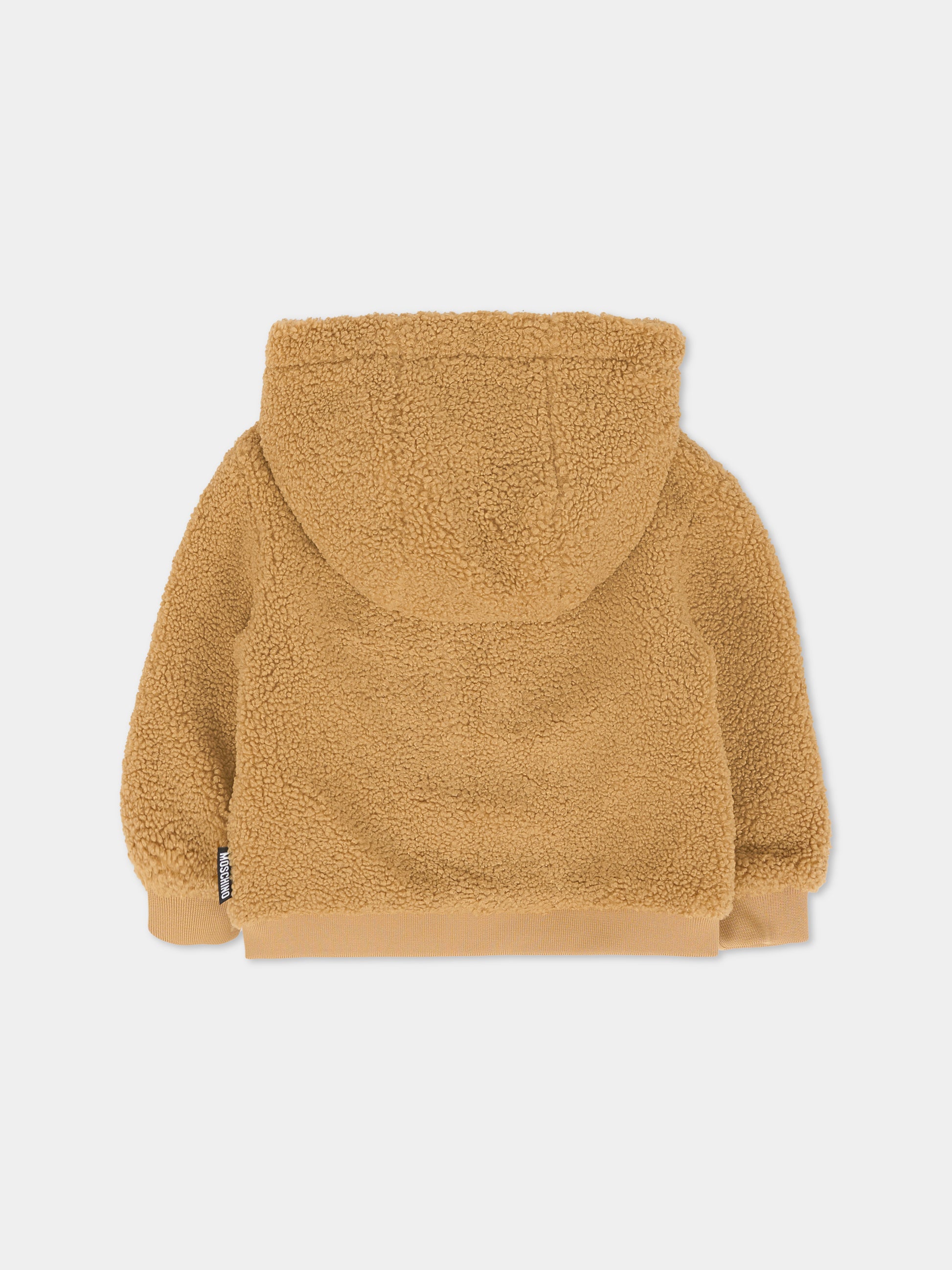 Ecopelliccia marrone per neoanti con Teddy Bear,Moschino Kids,MUA008 LIA00 20351