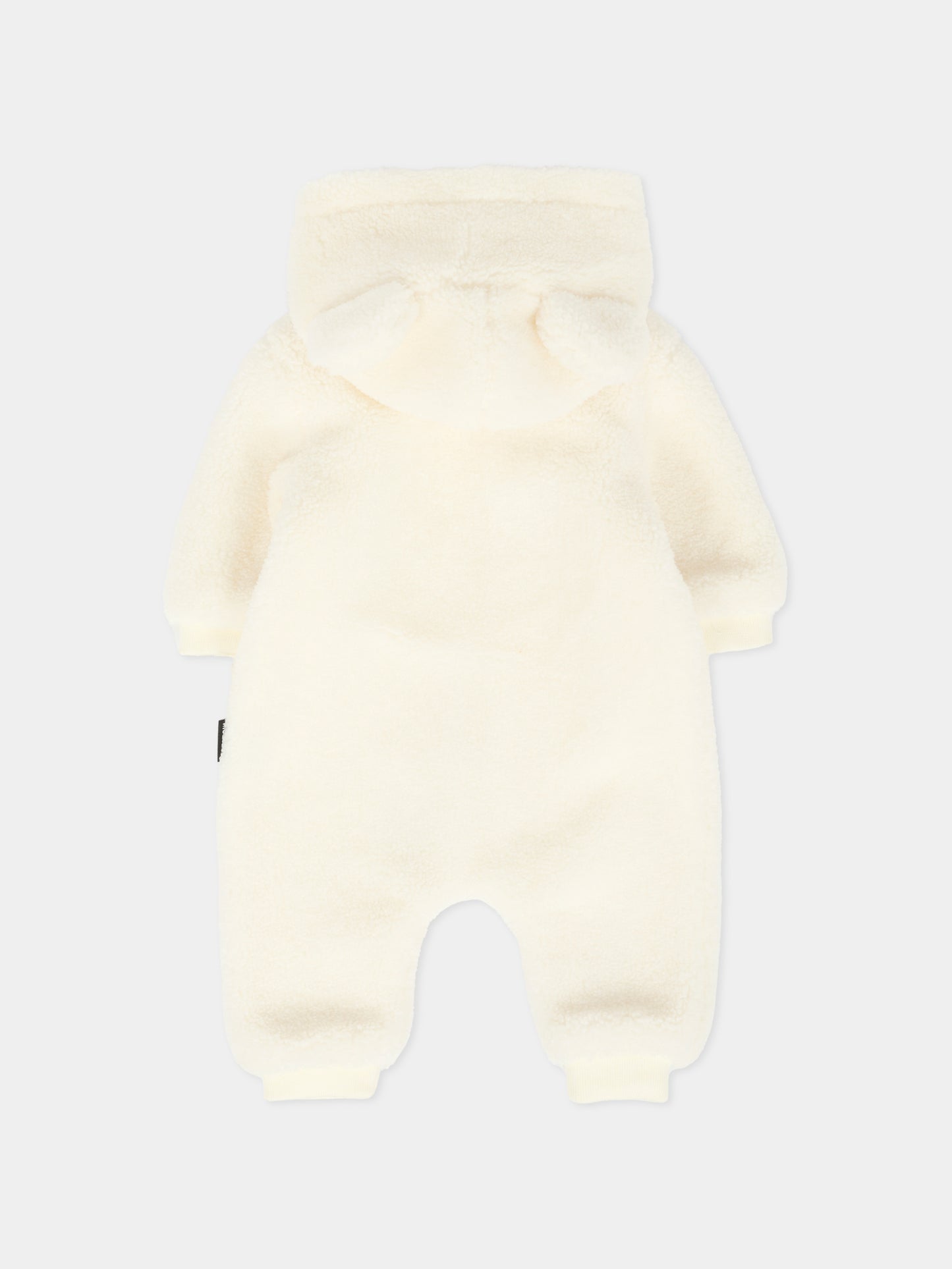 Ecopelliccia avorio per neonati con Teddy Bear,Moschino Kids,MUT04C LIA00 10063