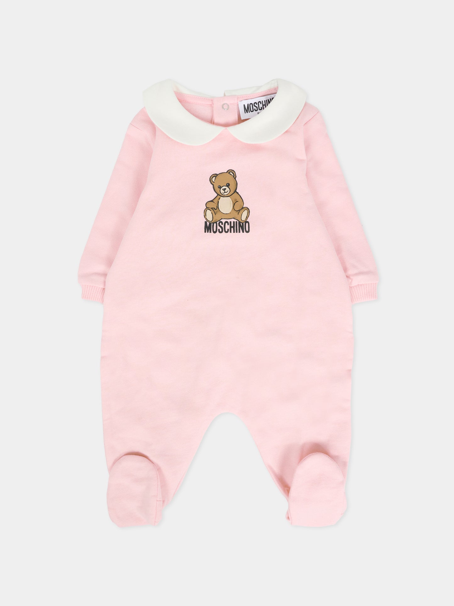 Tutina rosa per neonata con Teddy Bear,Moschino Kids,MUT04I LCA40 50209