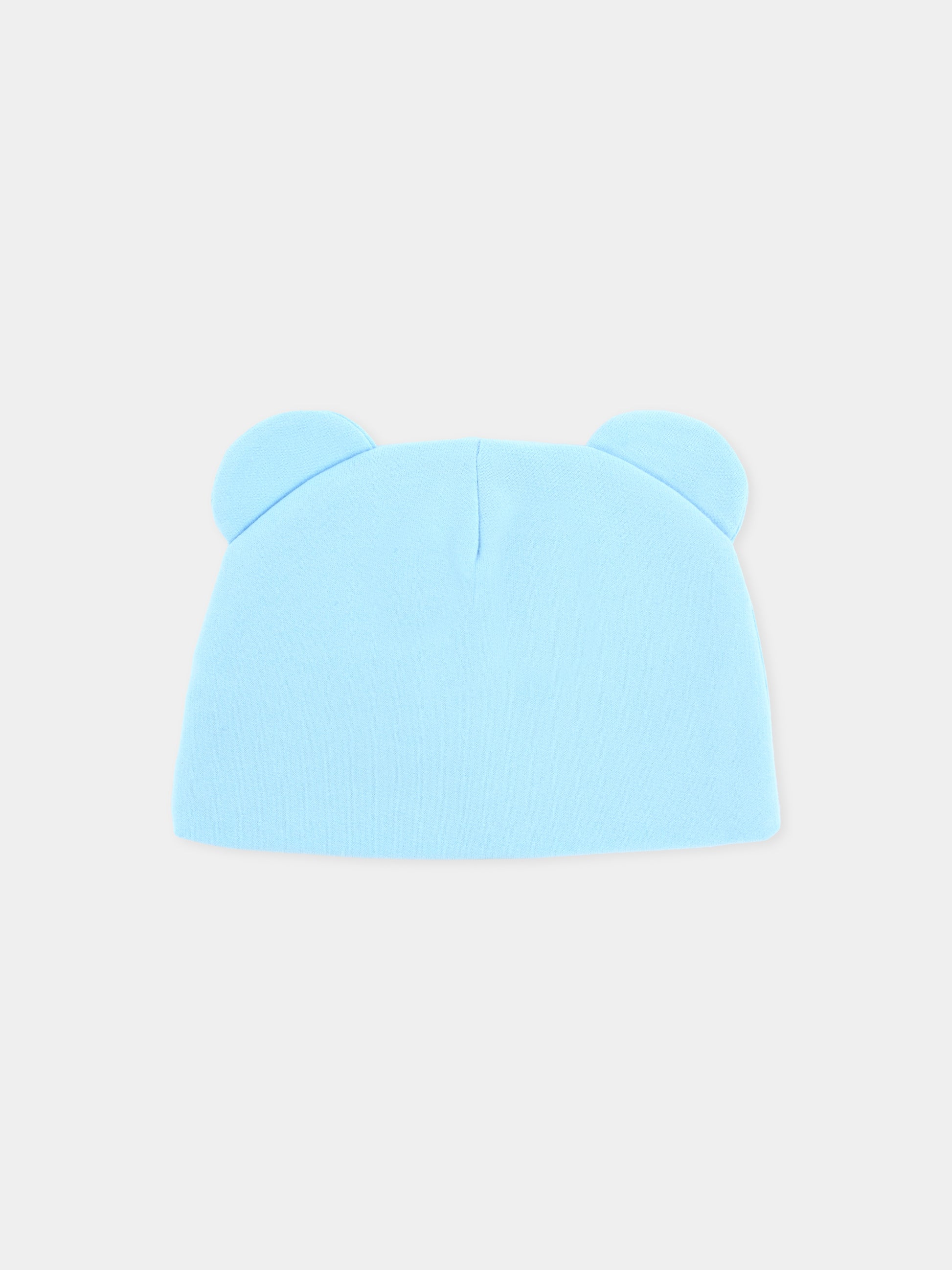 Berretto celeste per neonato con Teddy Bear,Moschino Kids,MUX05H LCA40 40304
