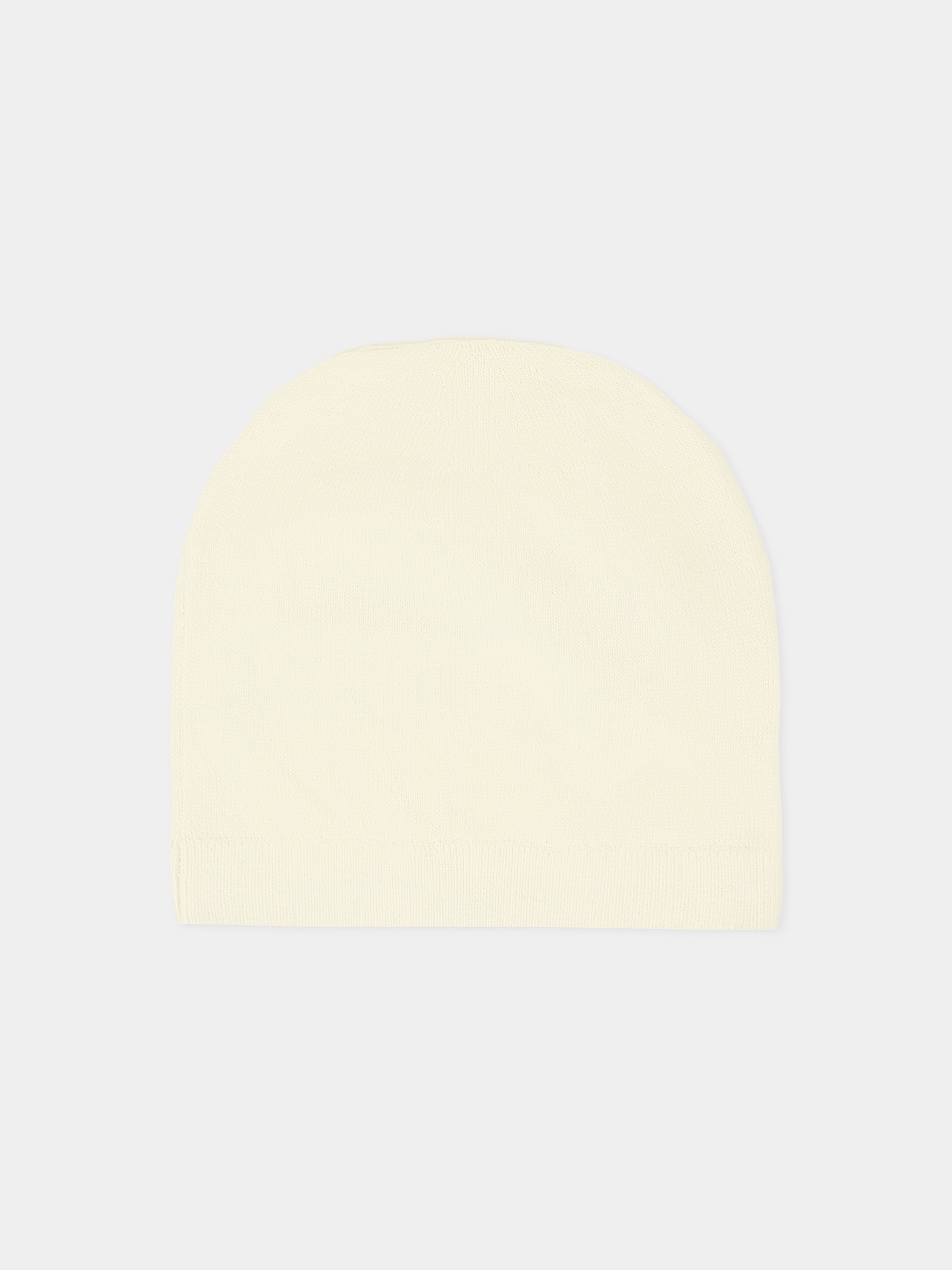 Berretto avorio per neonati con Teddy Bear,Moschino Kids,MUX05K LHE43 10063