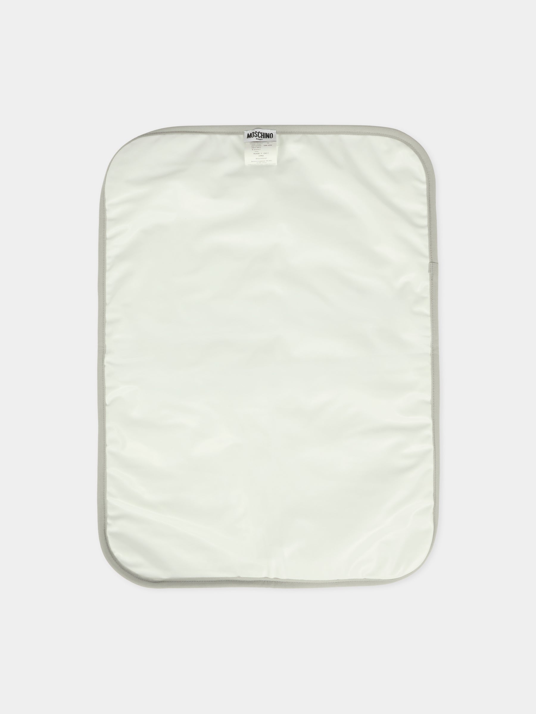 Borsa mamma grigia per neonati con Teddy Bear,Moschino Kids,MUX05N LDA32 60901