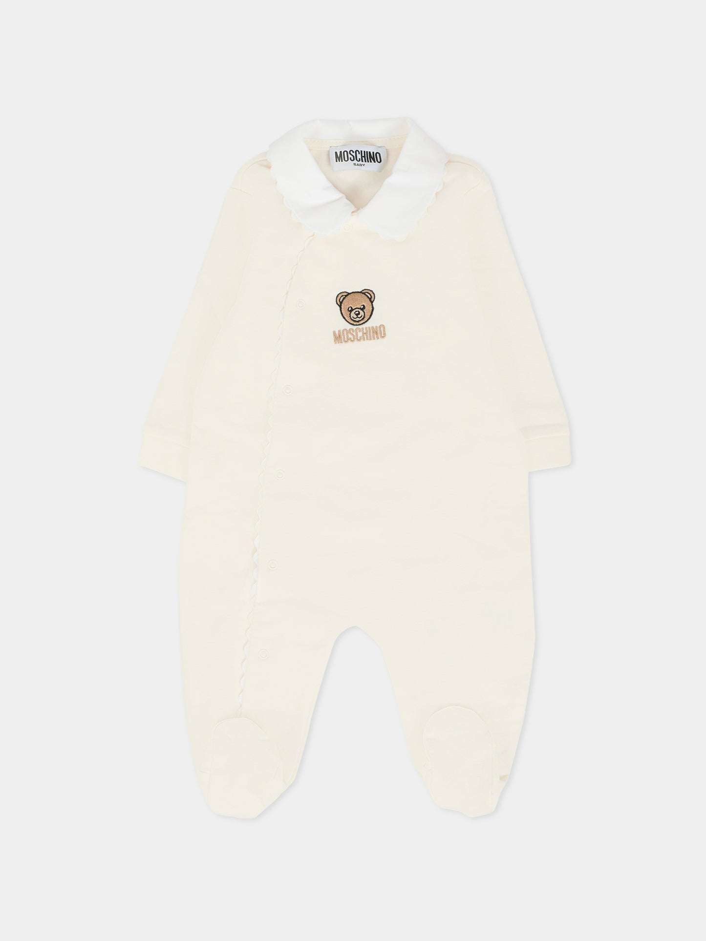 Set tutina avorio per neonati con Teddy Bear,Moschino Kids,MUY08G LCA60 10063