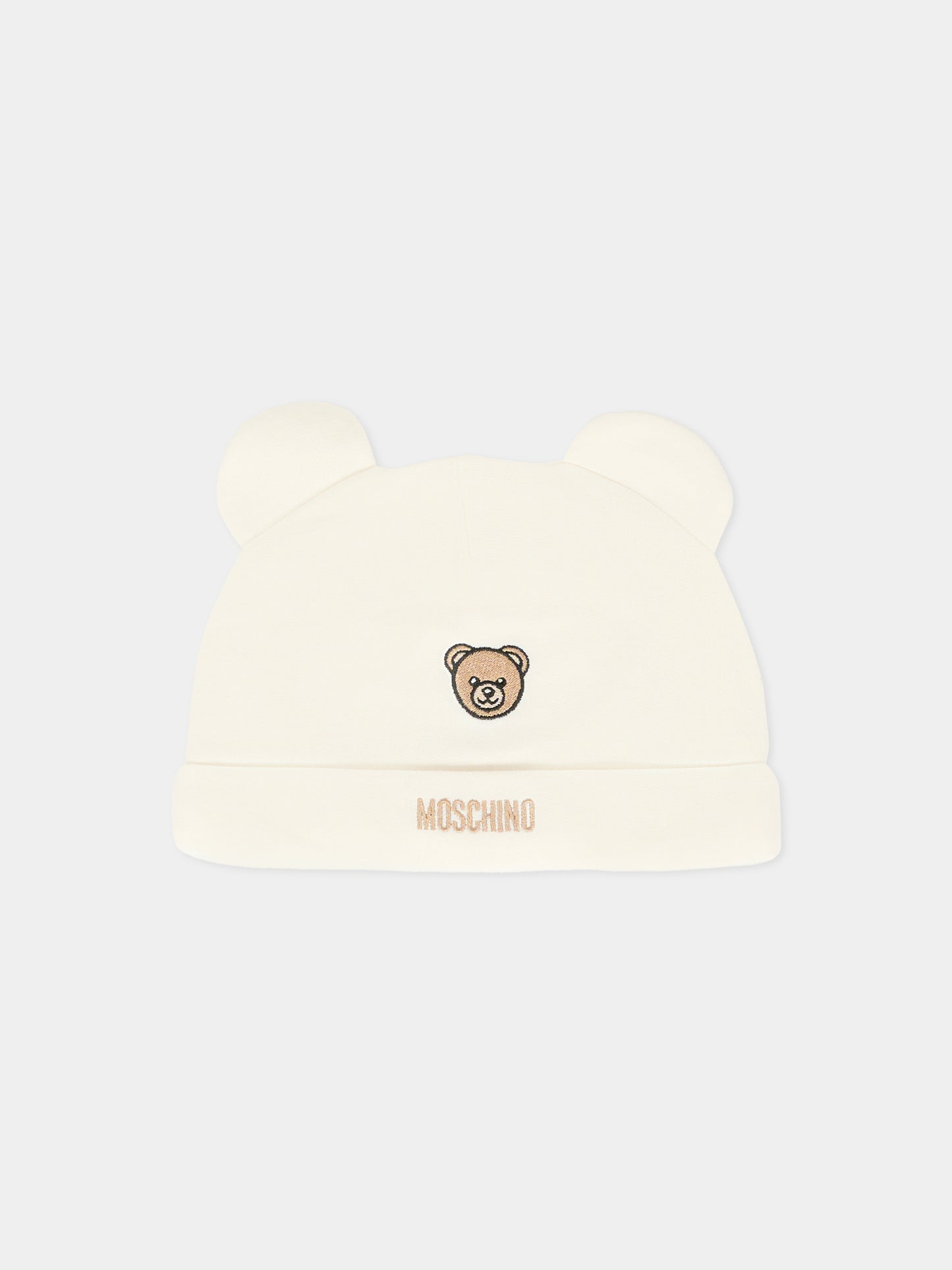 Set tutina avorio per neonati con Teddy Bear,Moschino Kids,MUY08G LCA60 10063