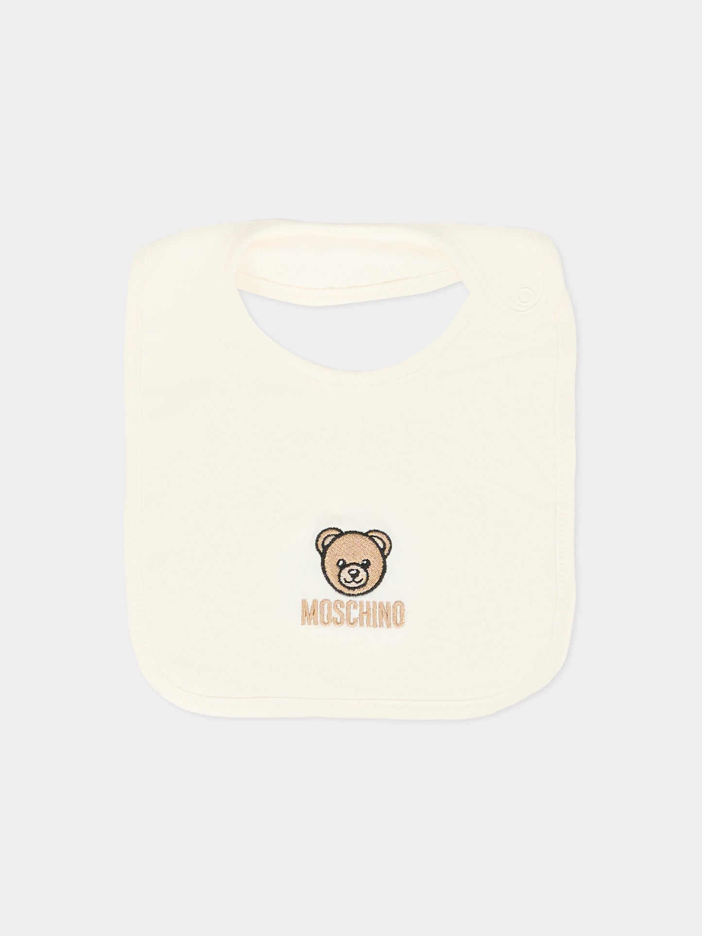 Set tutina avorio per neonati con Teddy Bear,Moschino Kids,MUY08G LCA60 10063