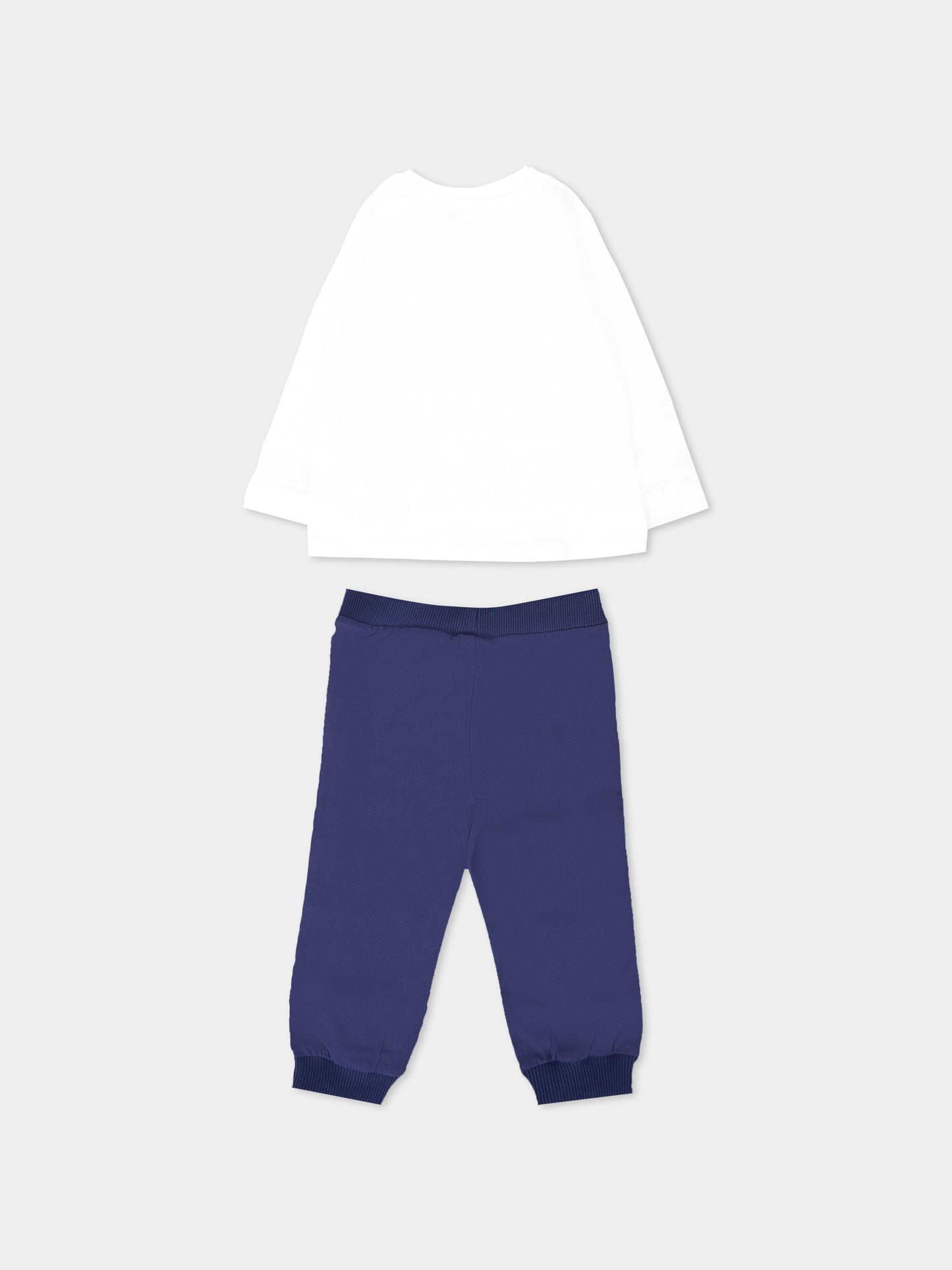 Completo multicolor per neonati con Teddy Bear e pupazzi di neve,Moschino Kids,MYK02F LAA01 83518