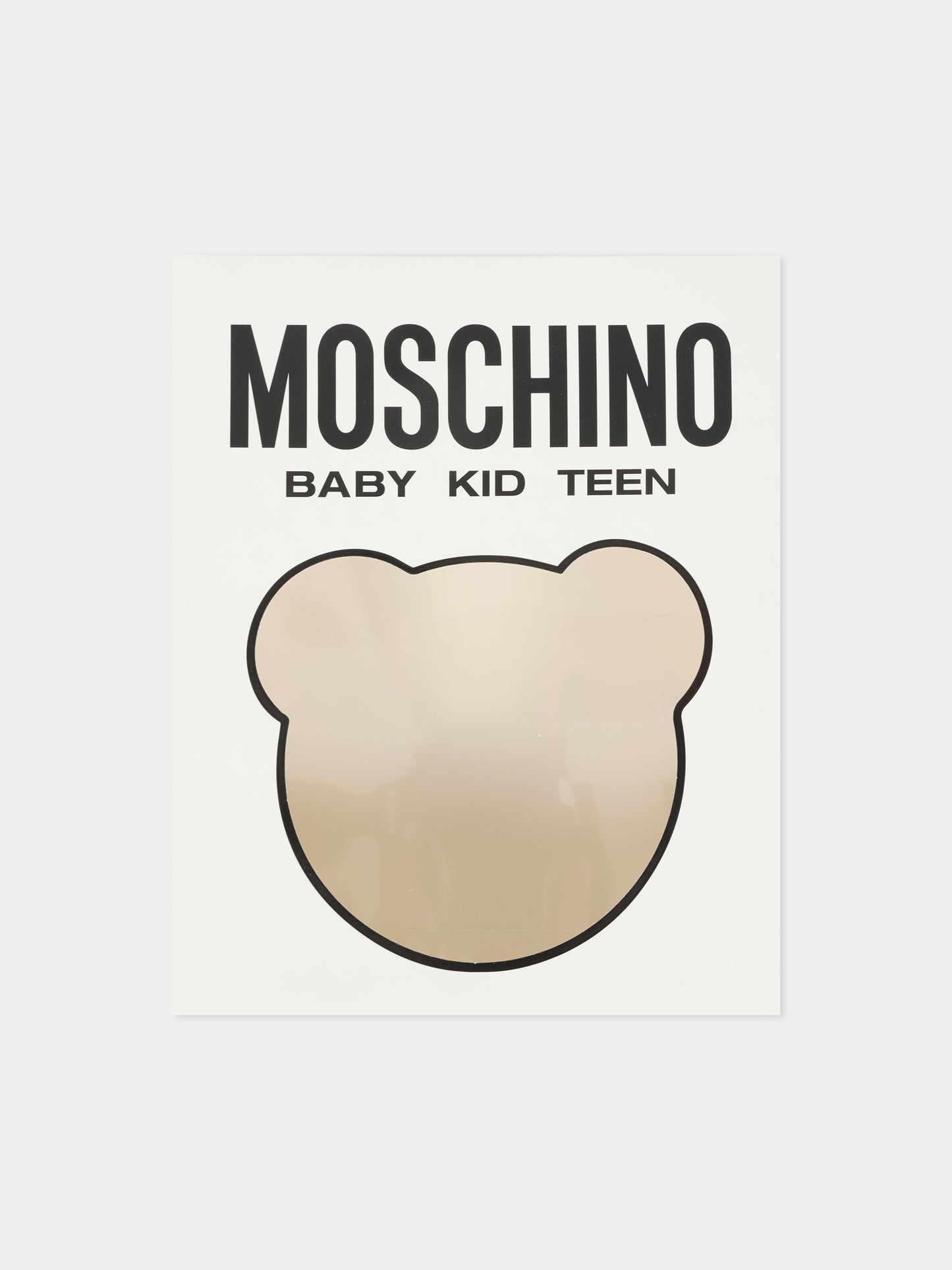 Tutina blu per neonato con Teddy Bear e ghirlanda natalizia,Moschino Kids,MYY037 LCA14 40016