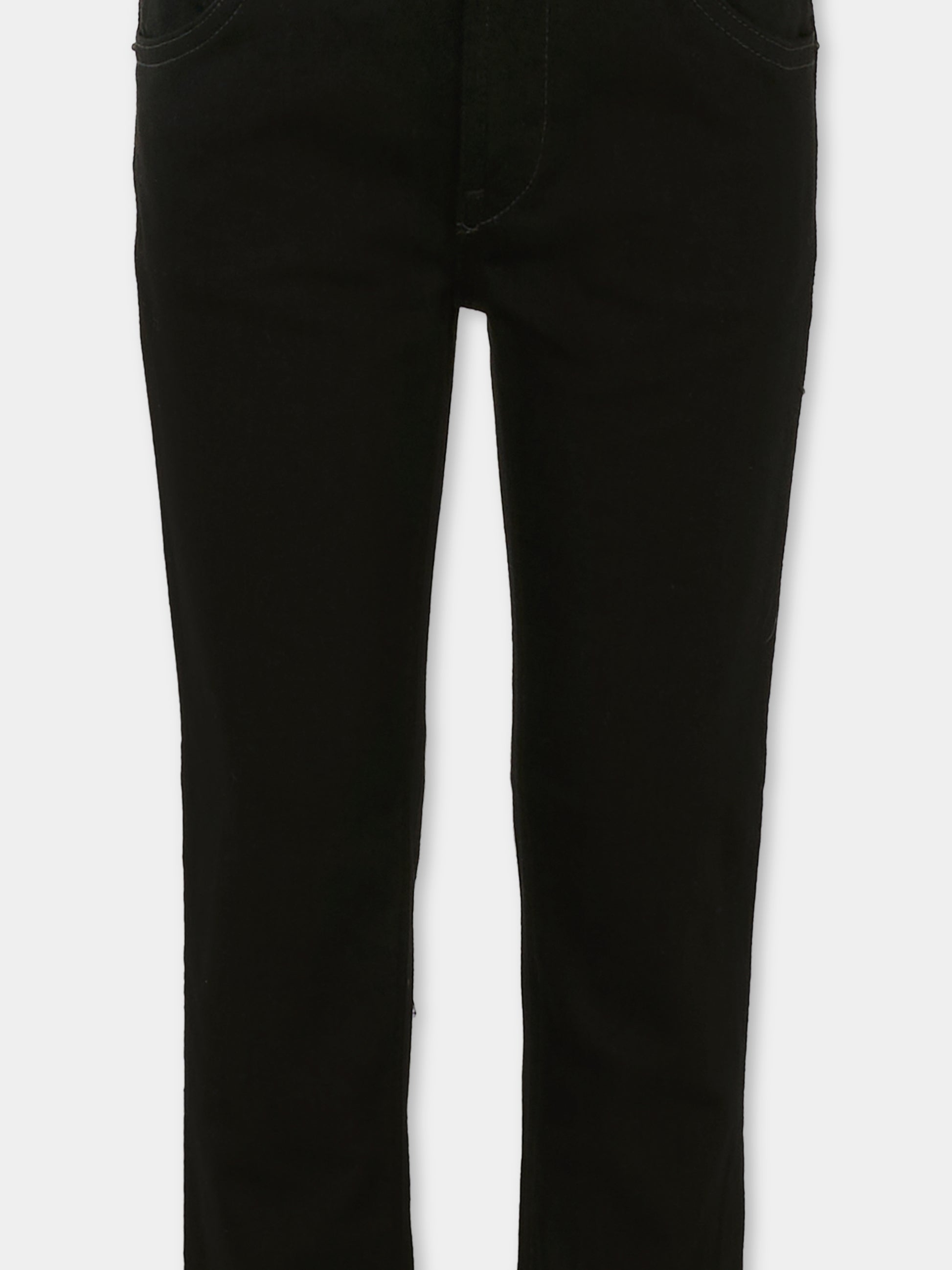 Pantaloni neri per bambino con logo,Dondup Kids,DMPA164 C DS039 N000