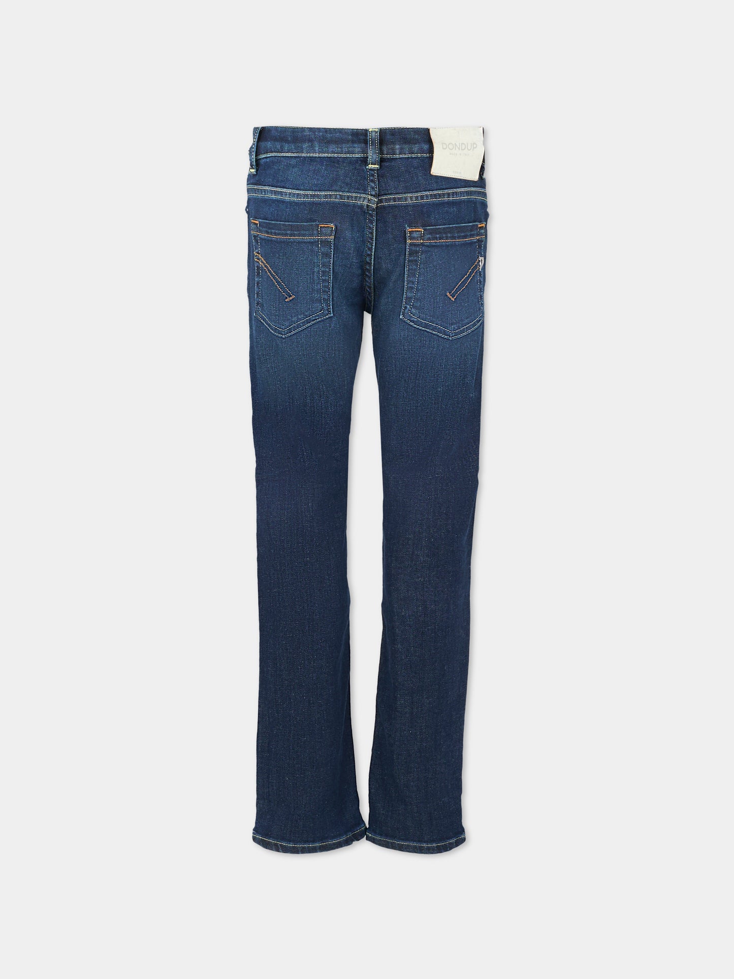 Jeans blu per bambina con logo,Dondup Kids,DFPA148 C DS041 4098