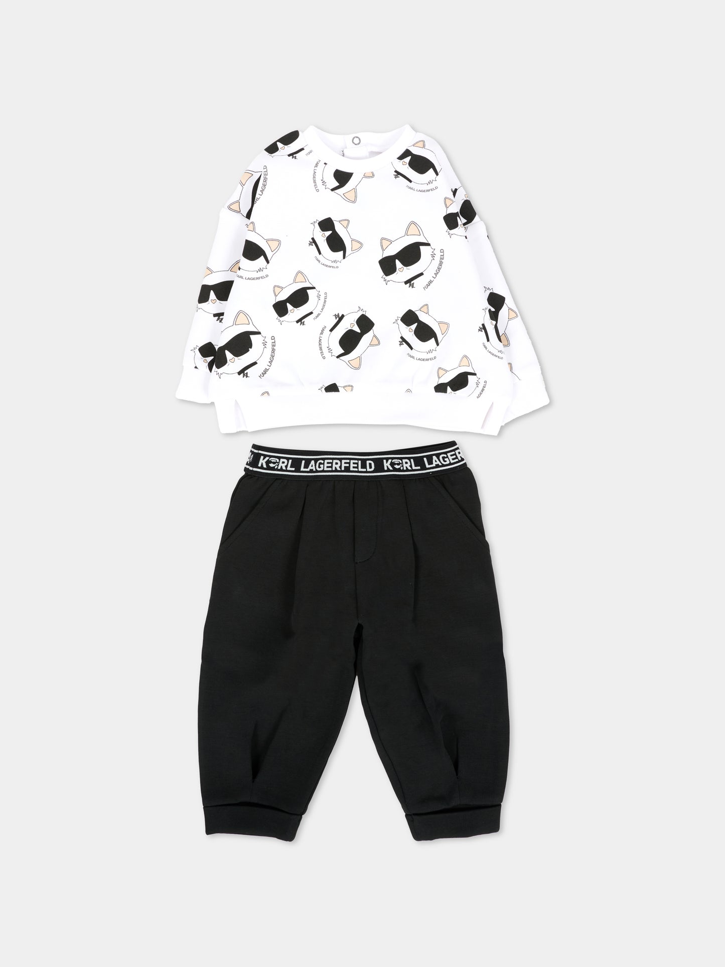 Completo nero per neonata con Choupette,Karl Lagerfeld Kids,Z30656 N50